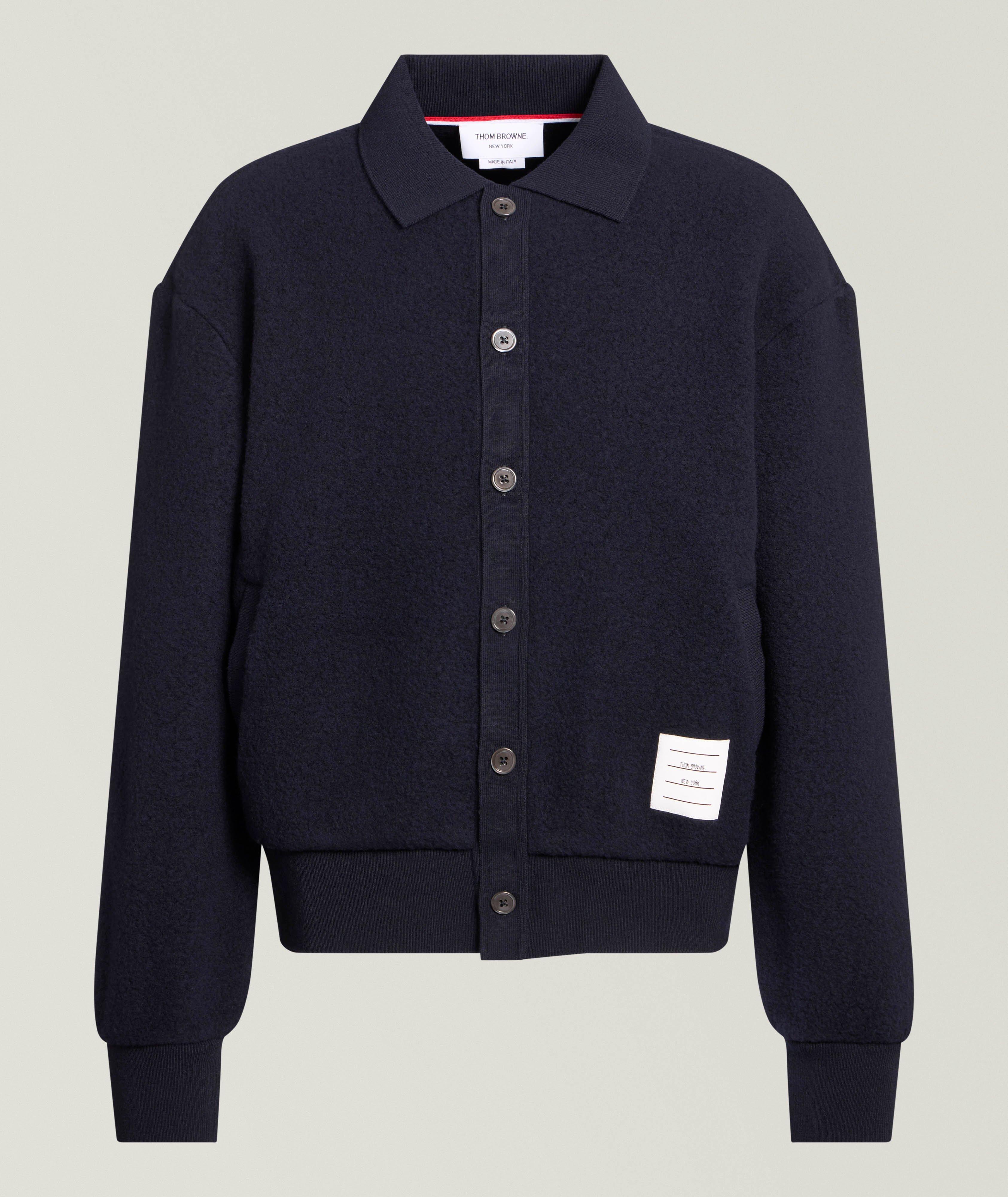 Thom Browne Polo Wool Fleece Cardigan 