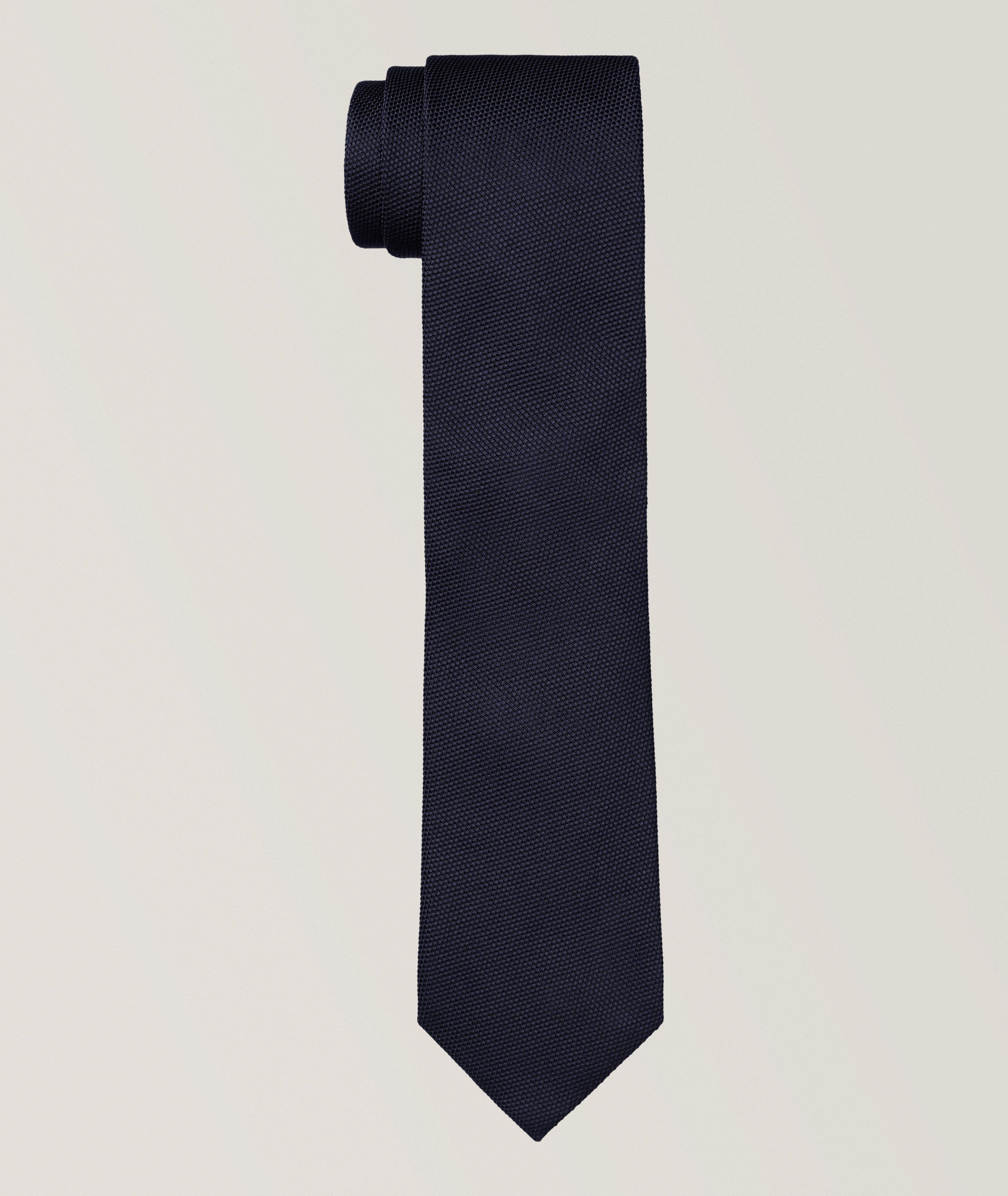 Textured Silk-Cotton Tie image 0