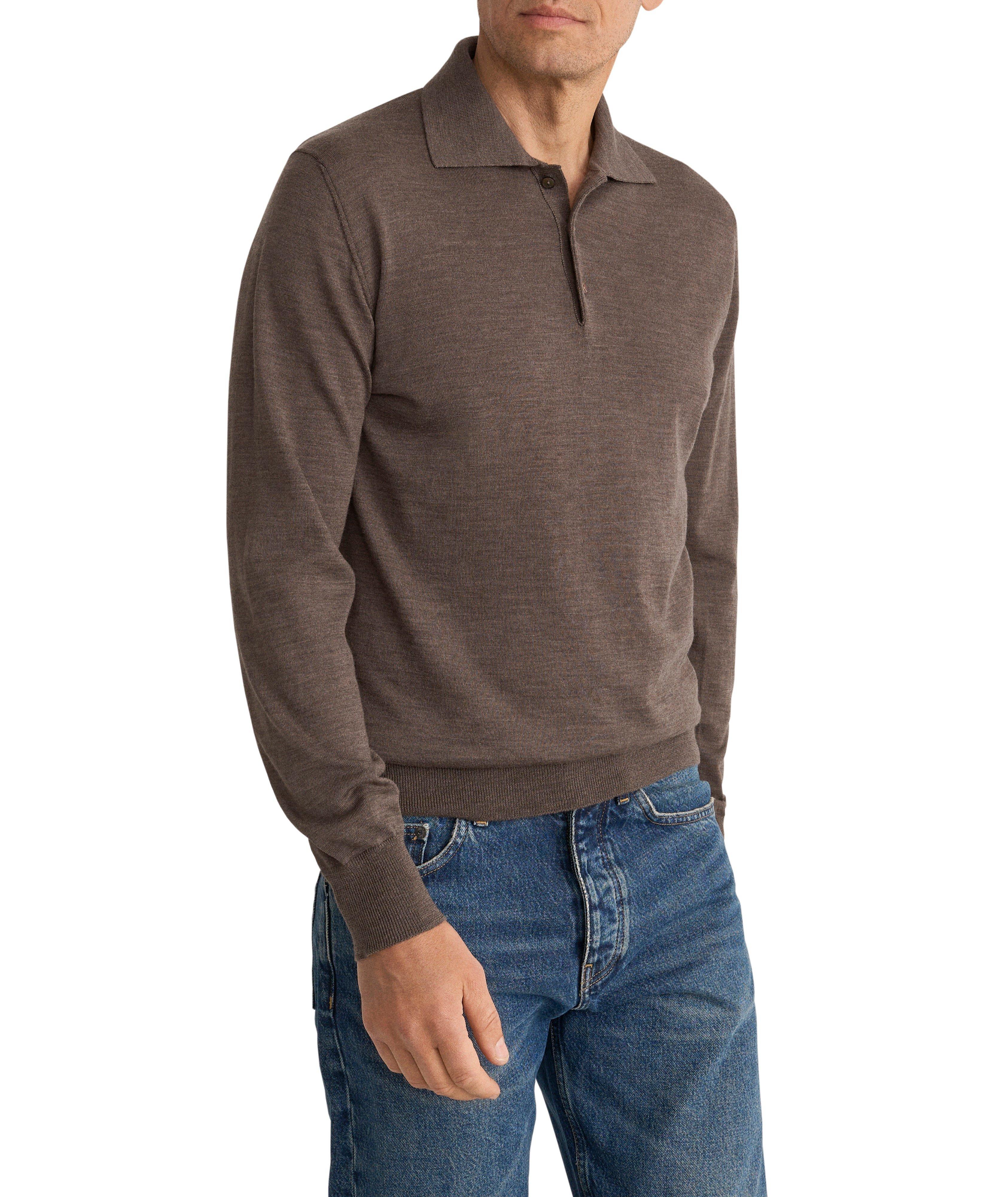 Merino Wool Polo Shirt image 2
