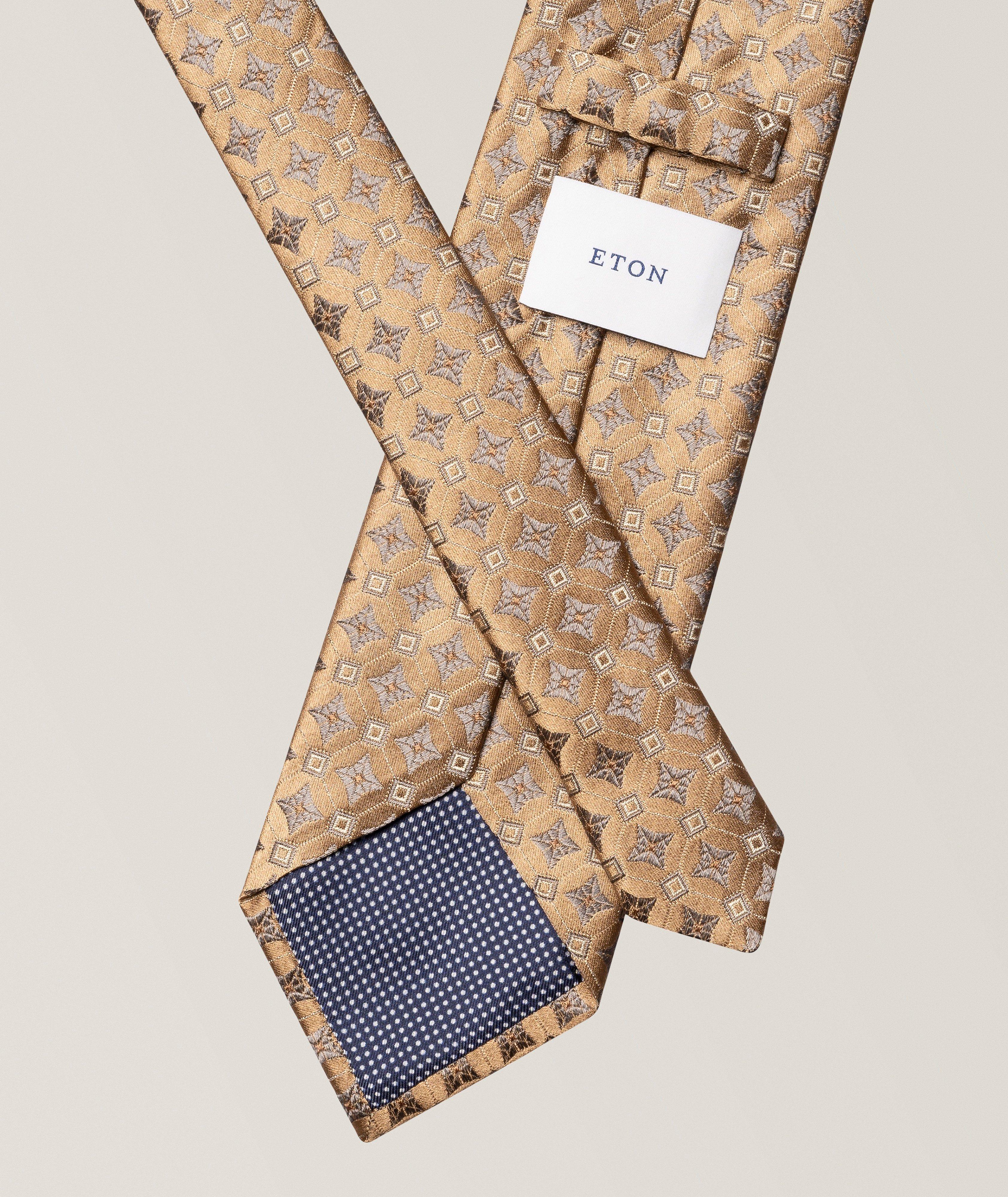 Medallion Woven Silk Tie image 1