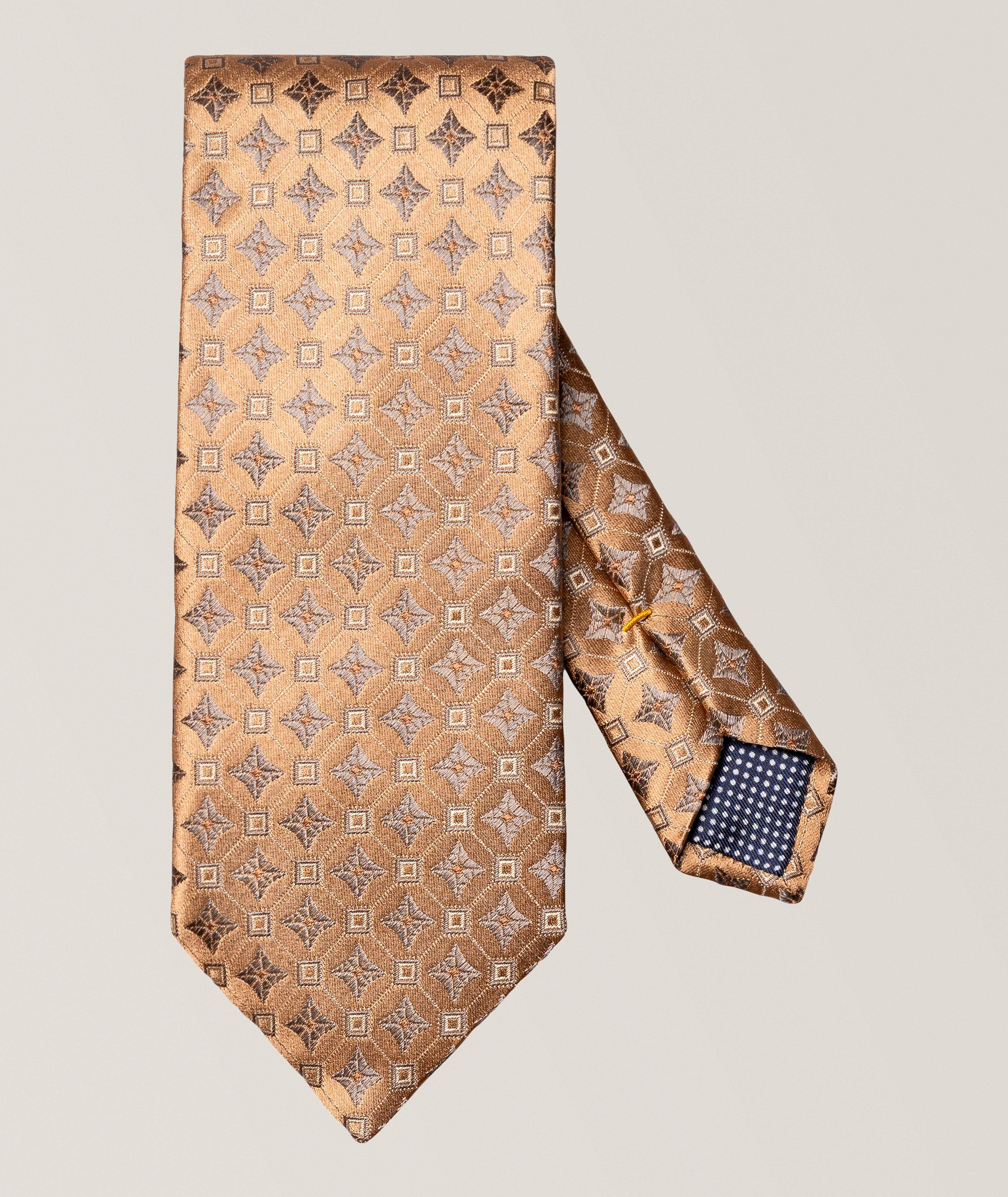 Medallion Woven Silk Tie image 0