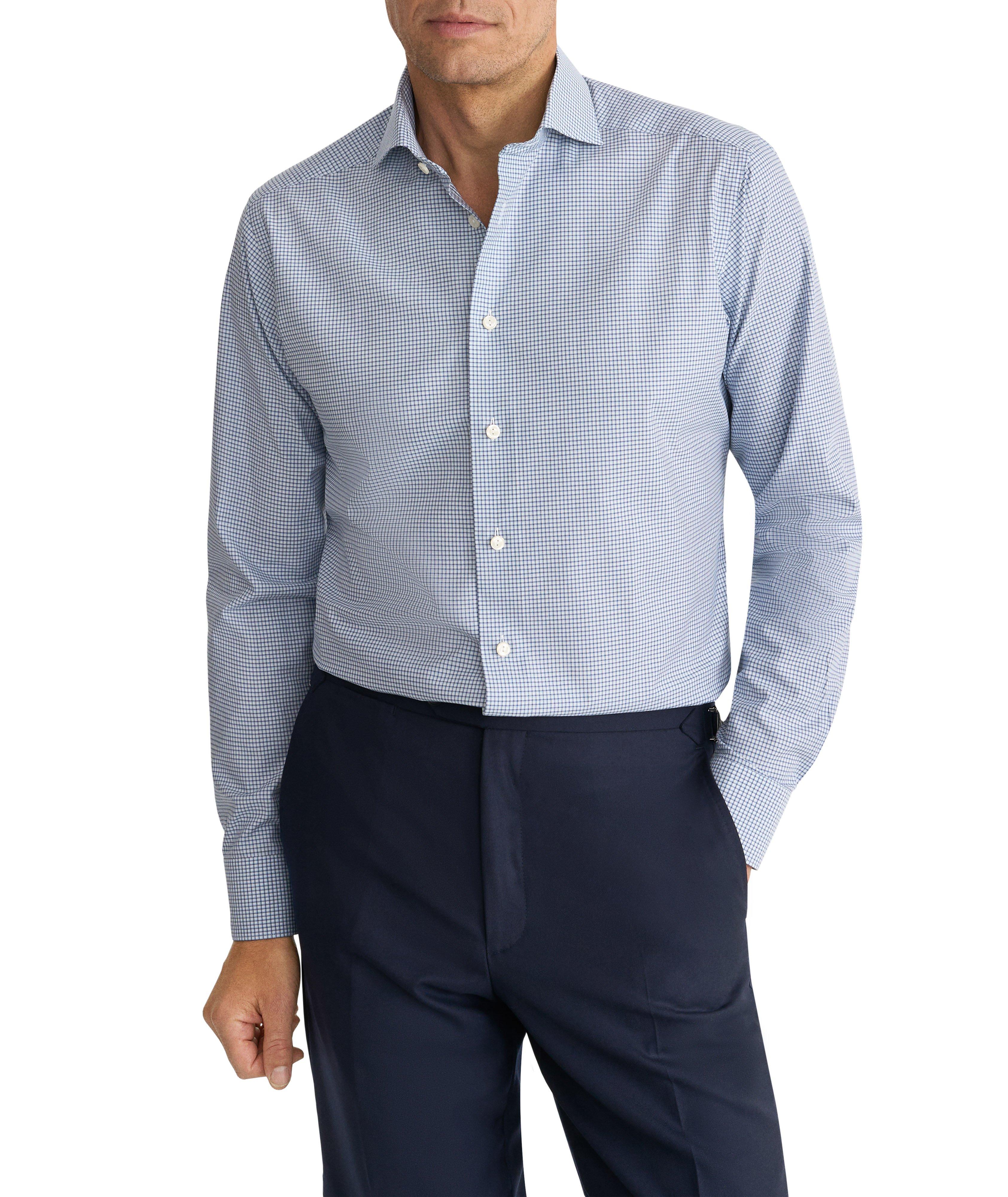 Chemise habillée sergé quadrillé coupe-ajustée image 2