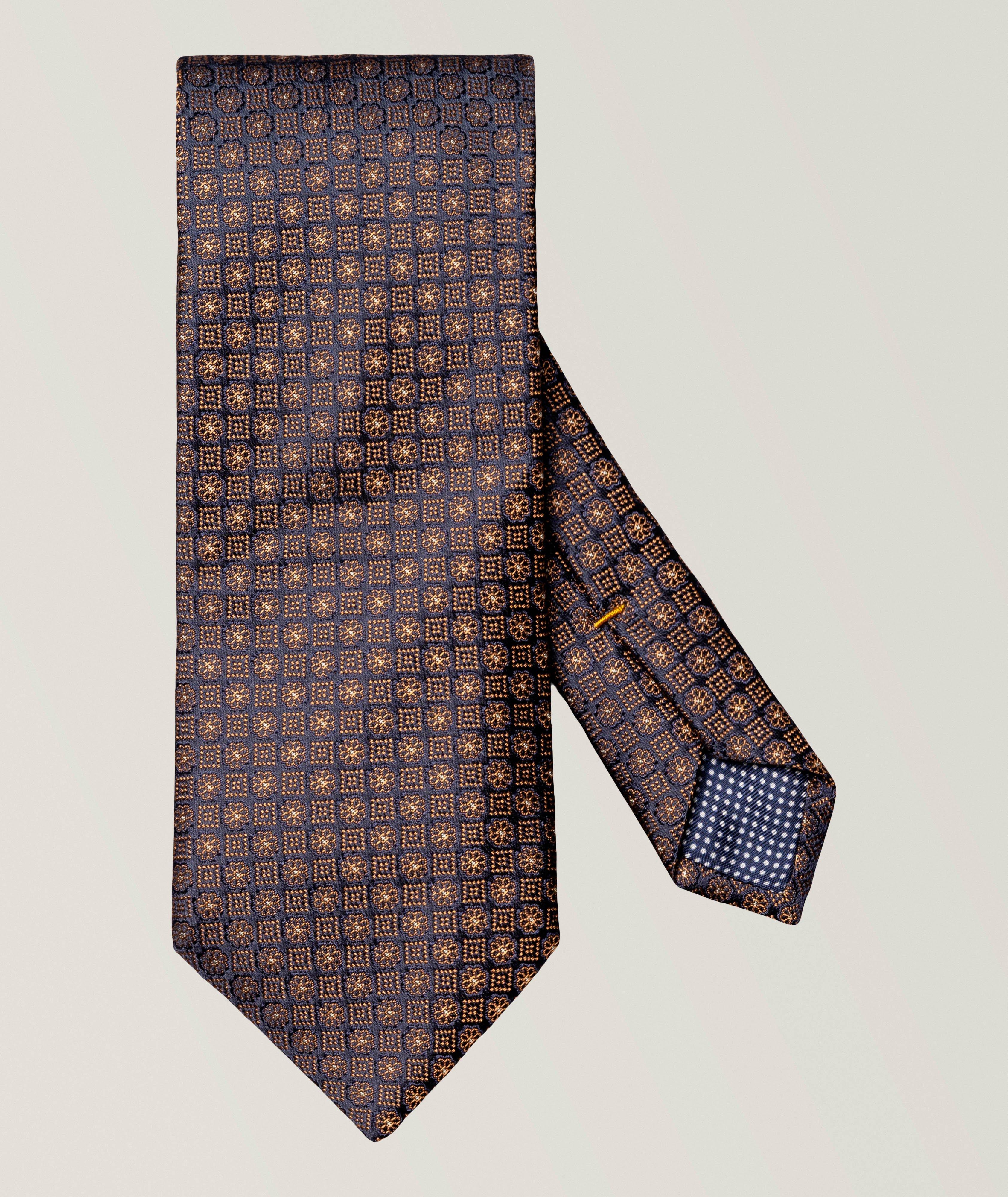 Eton Medallion Woven Silk Tie