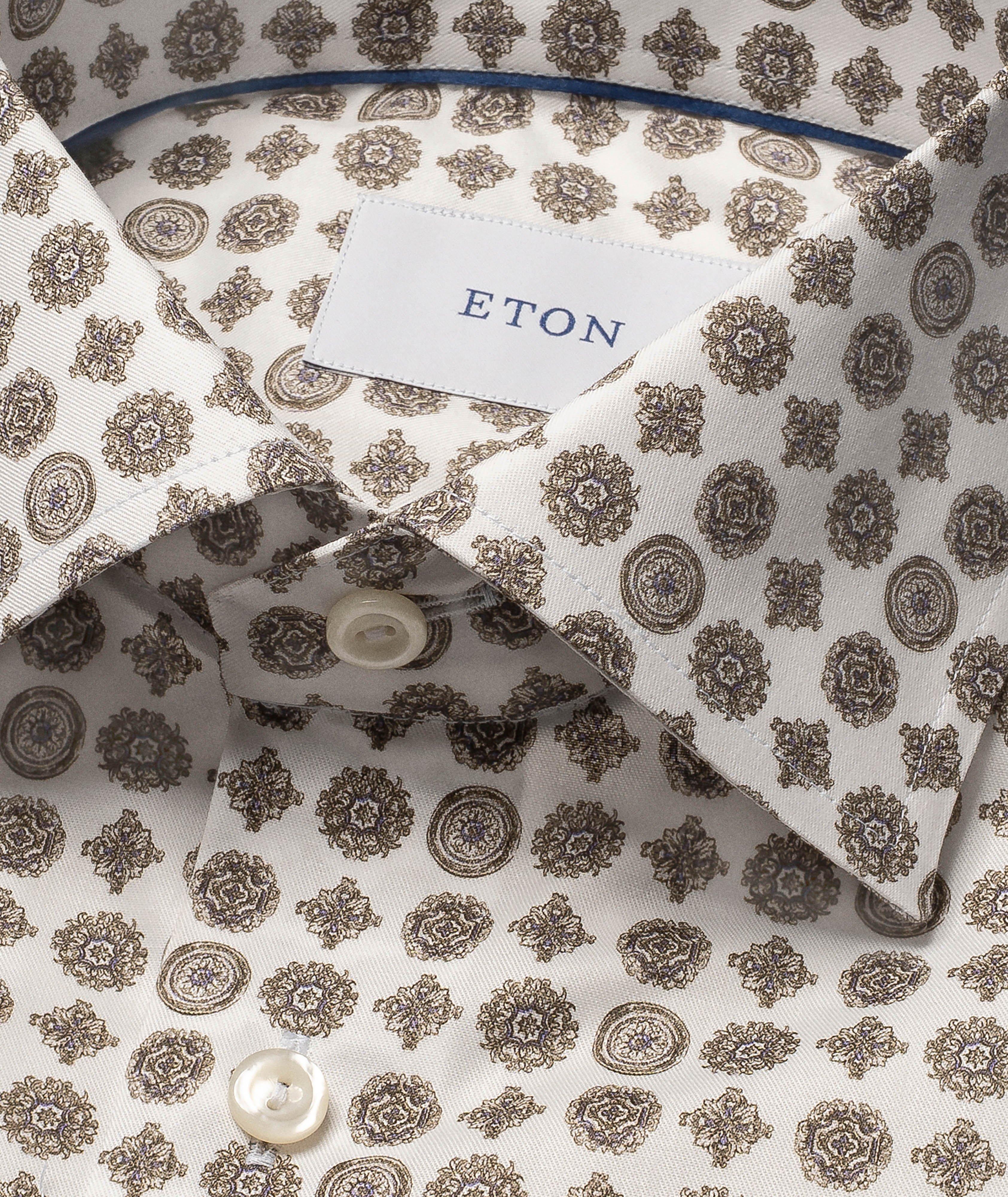 Contemporary-Fit Geo Signature Twill Dress Shirt image 1