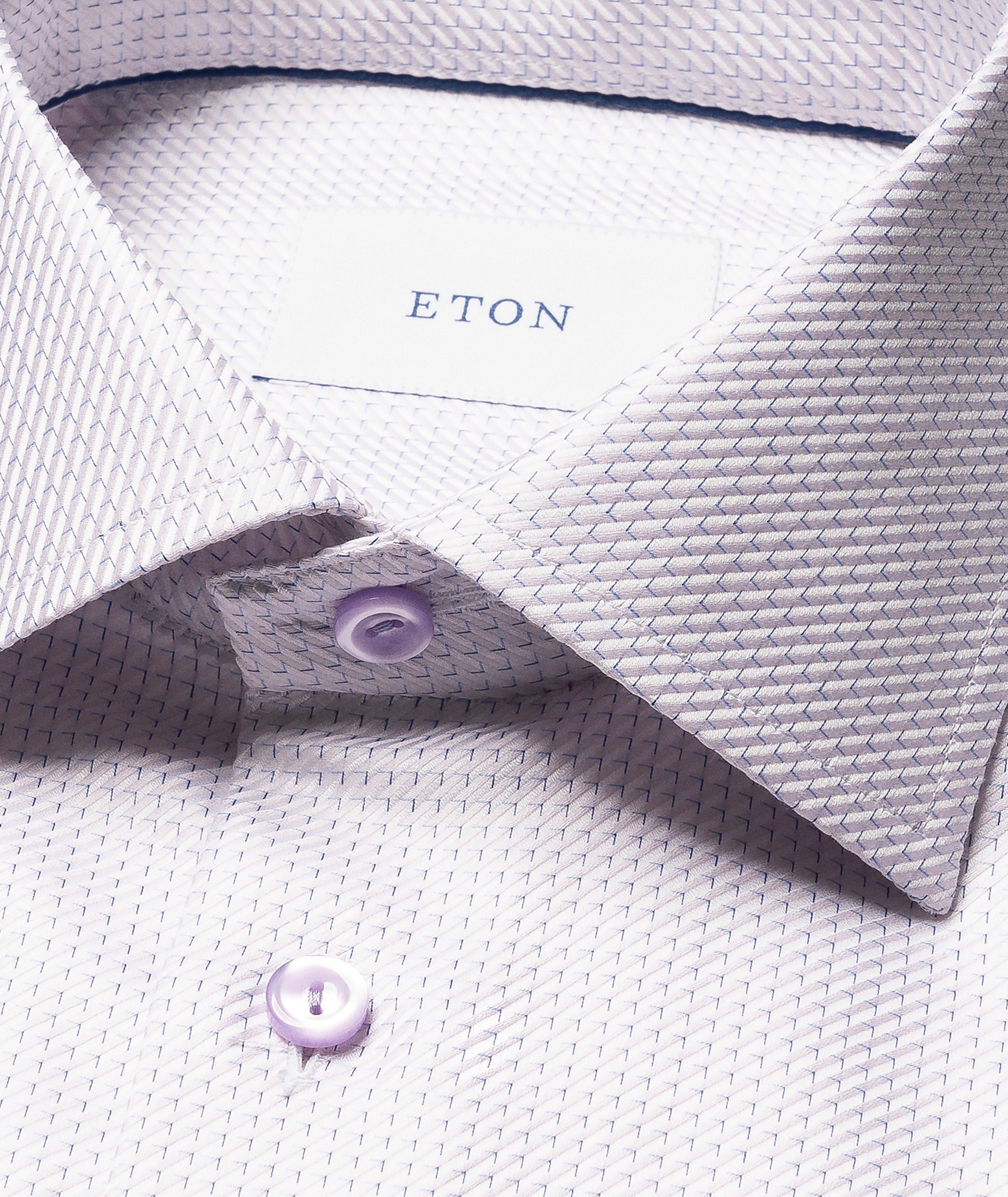 Slim-Fit Micro-Check King Twill Dress Shirt image 1