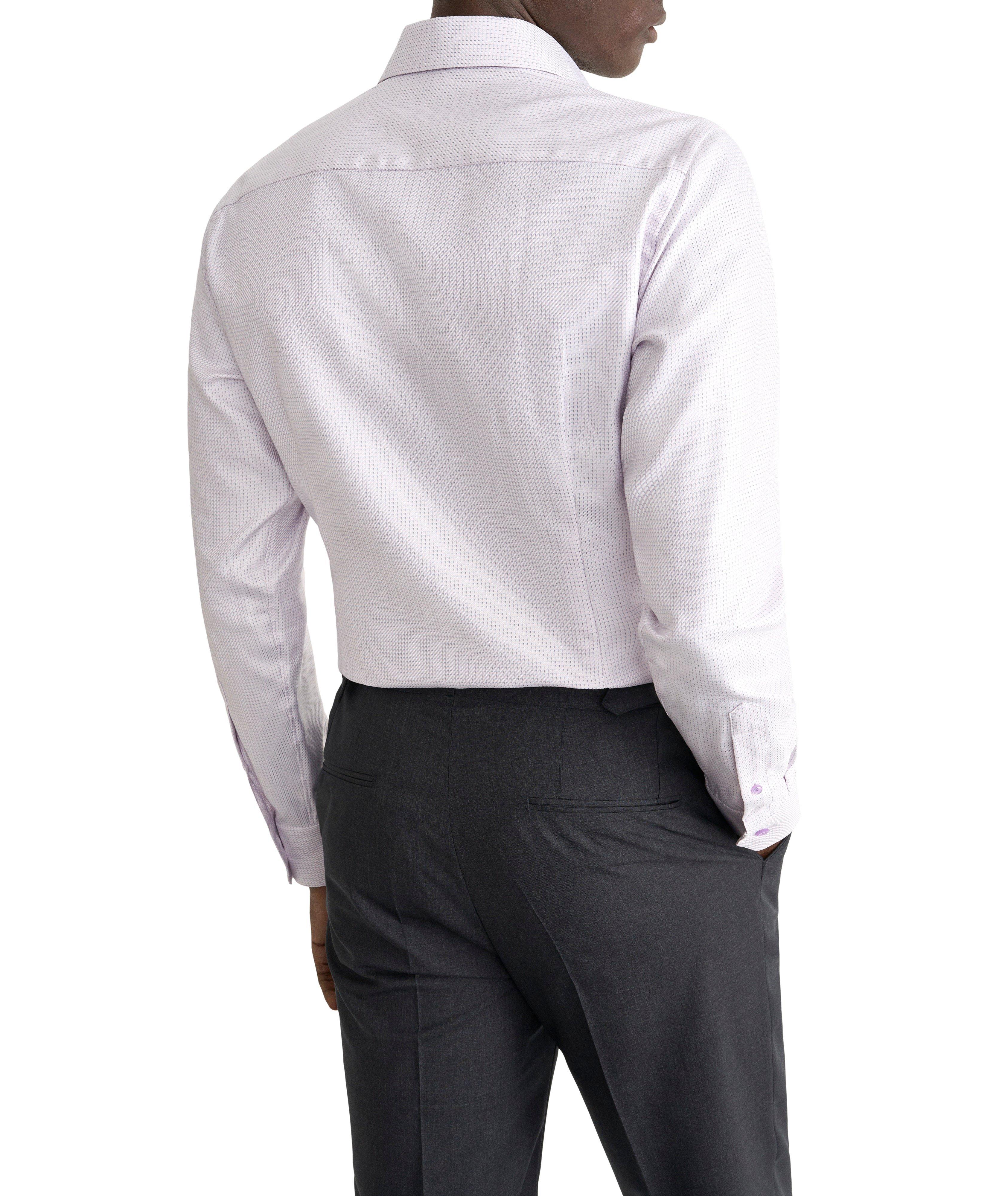 Slim-Fit Micro-Check King Twill Dress Shirt image 3