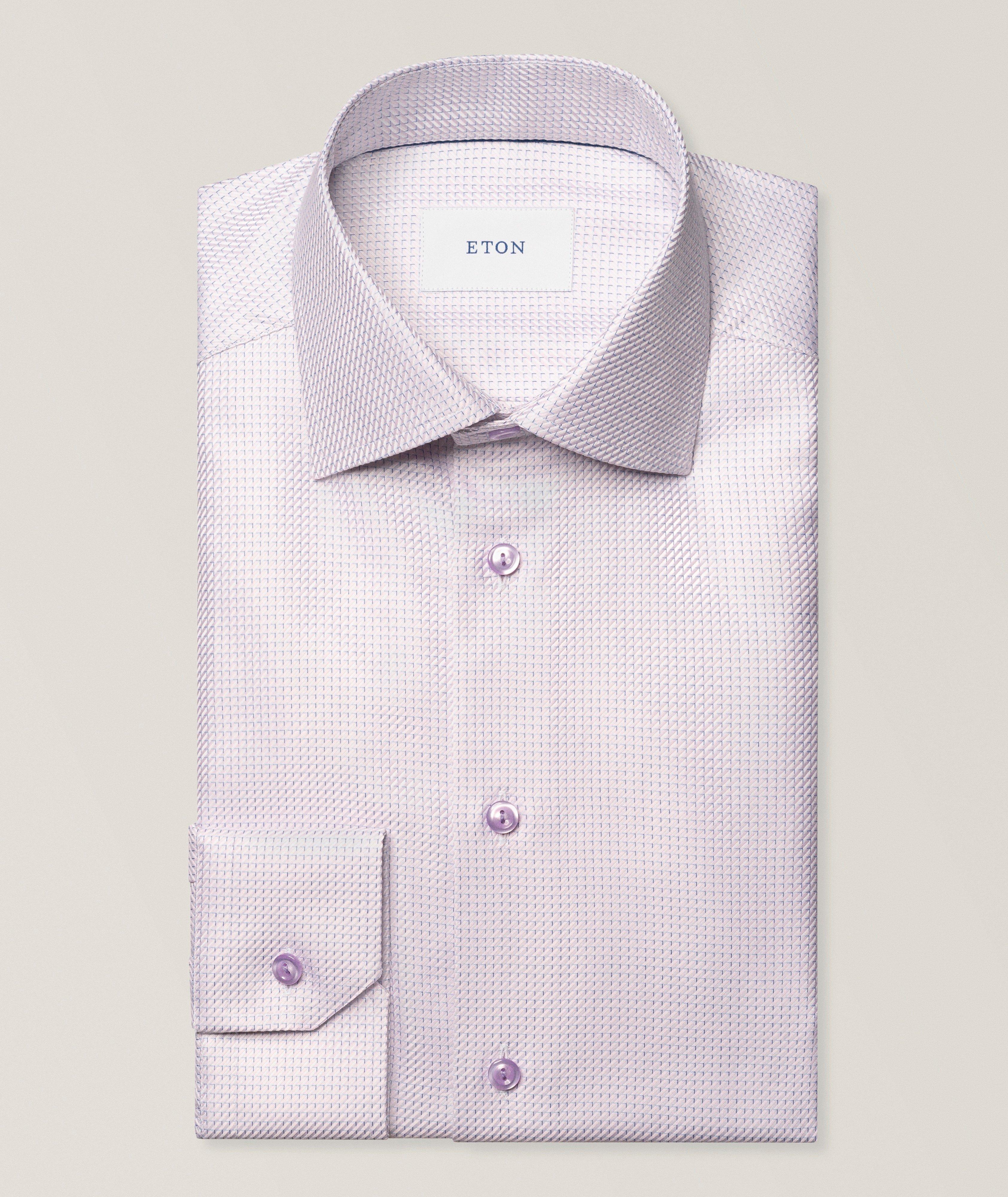 Slim-Fit Micro-Check King Twill Dress Shirt image 0