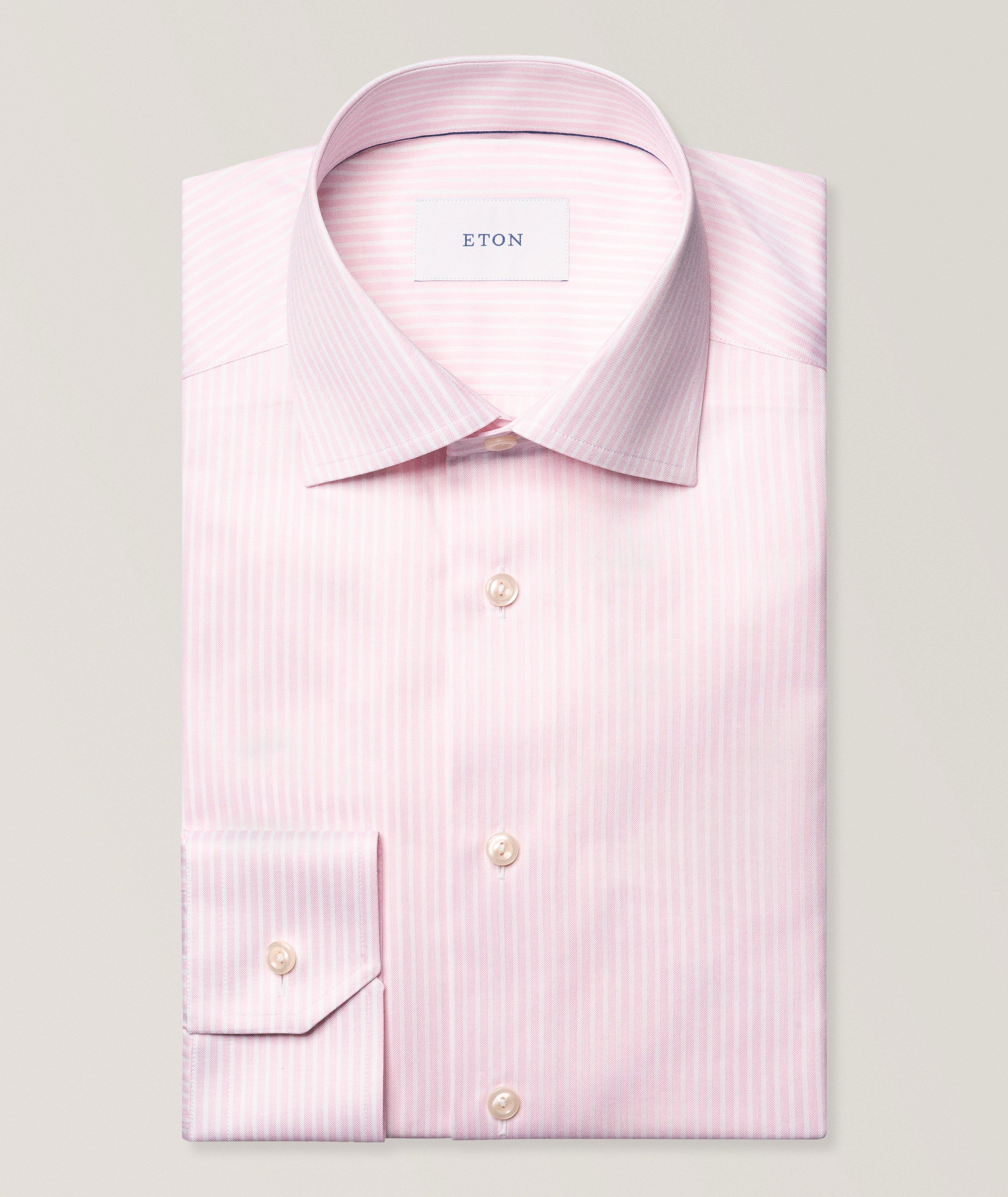 Eton Slim-Fit Striped Signature Twill Shirt