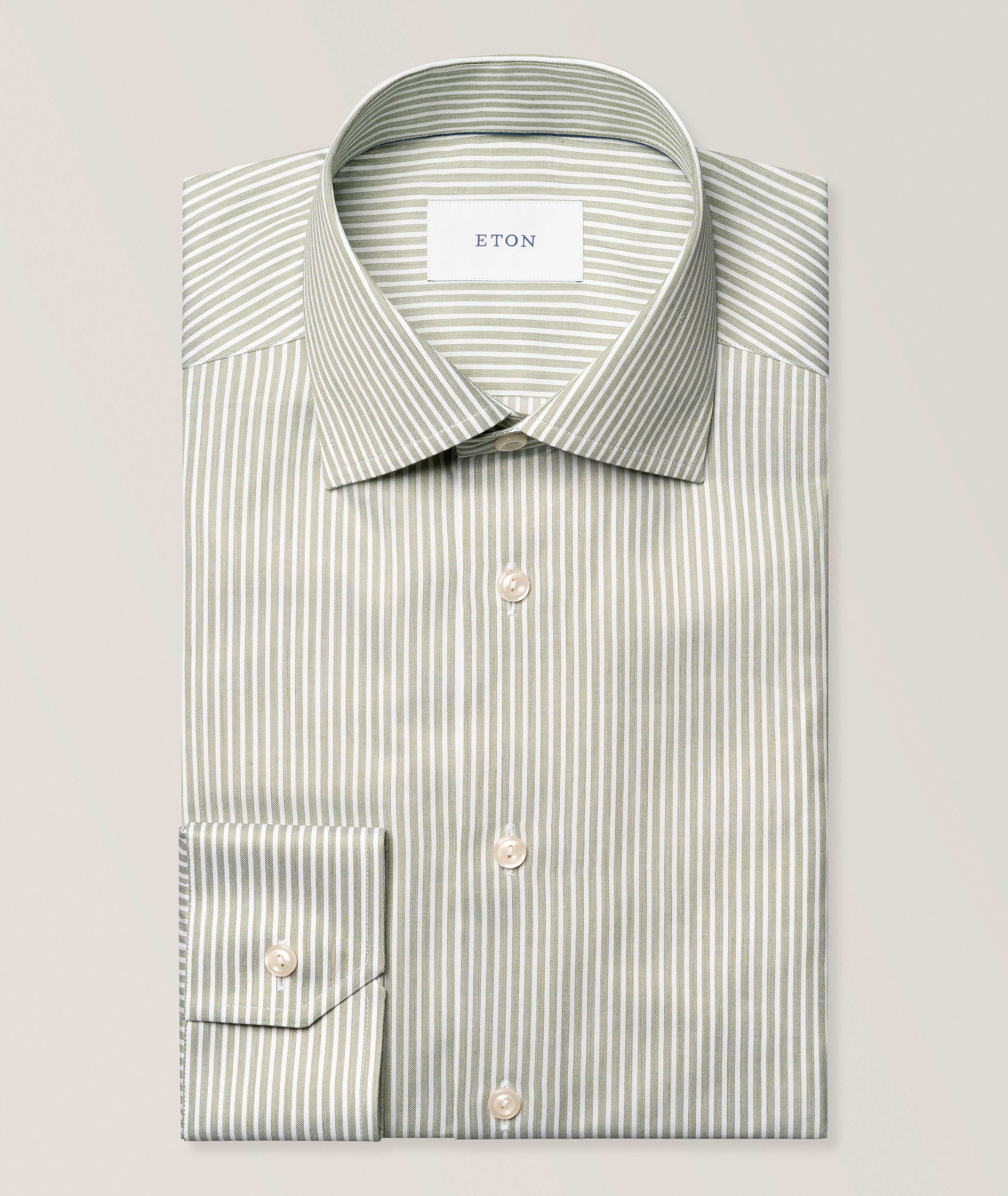 Eton Slim-Fit Striped Signature Twill Shirt