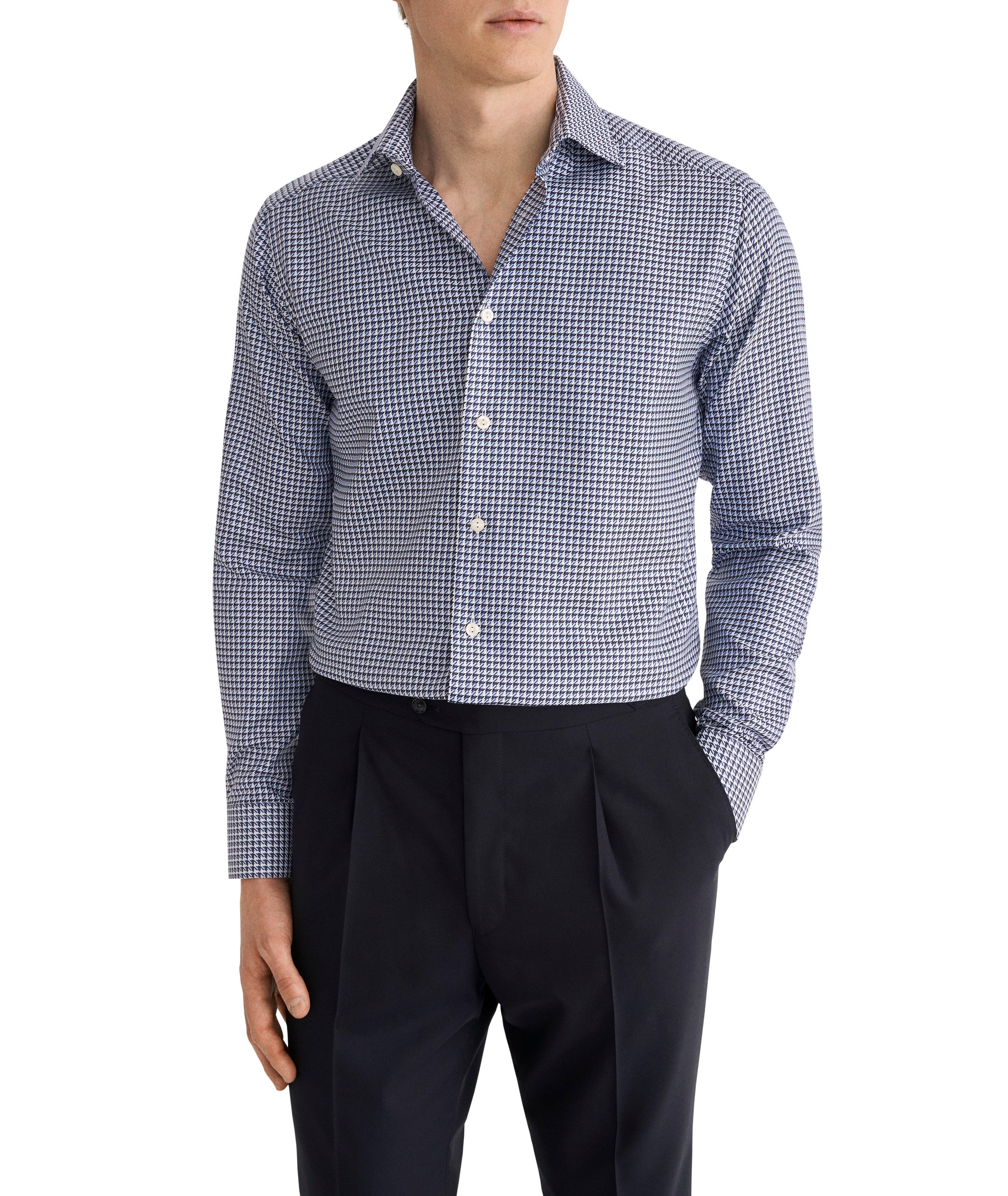 Contemporary-Fit Check King Twill Shirt image 2