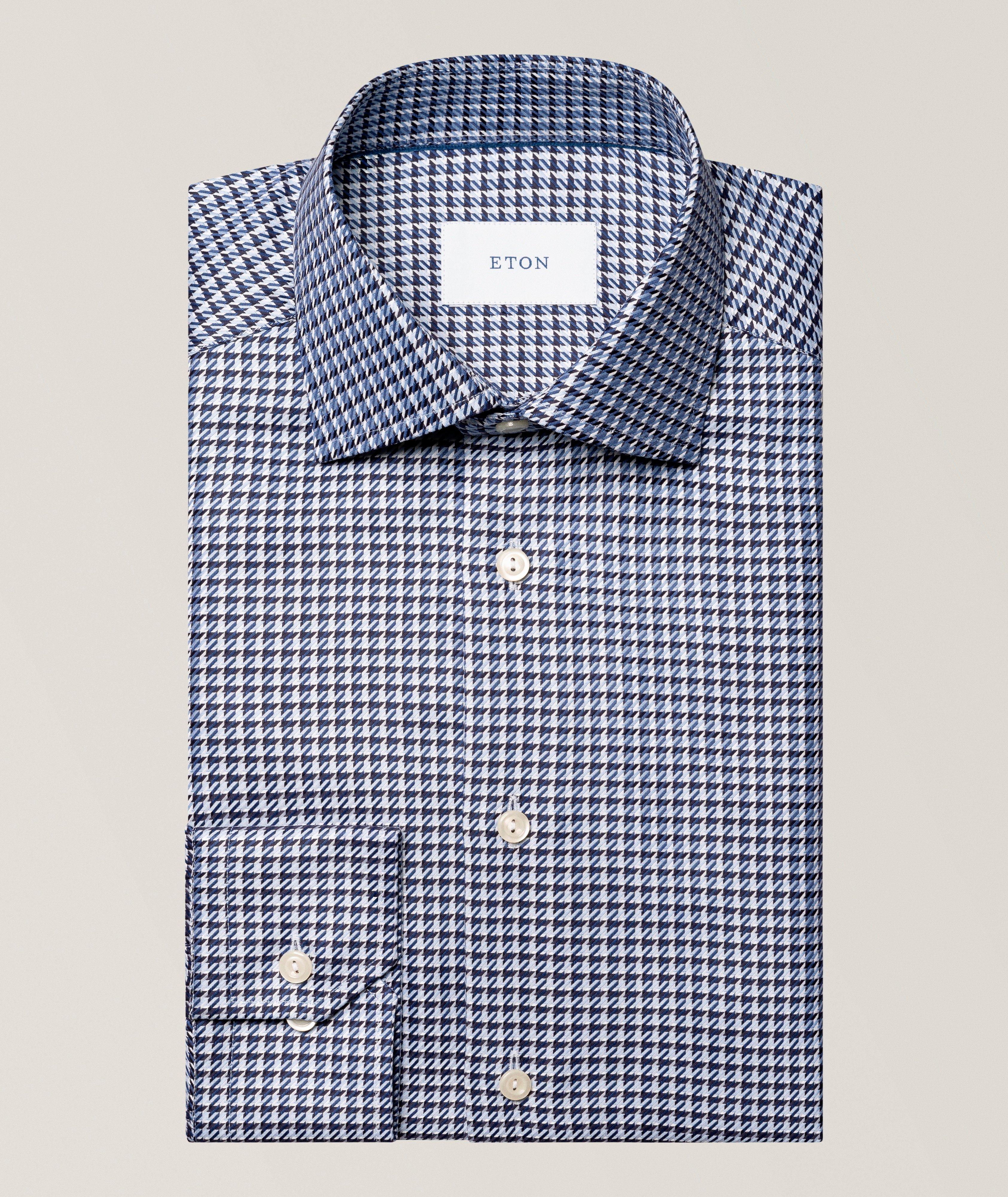 Contemporary-Fit Check King Twill Shirt image 0