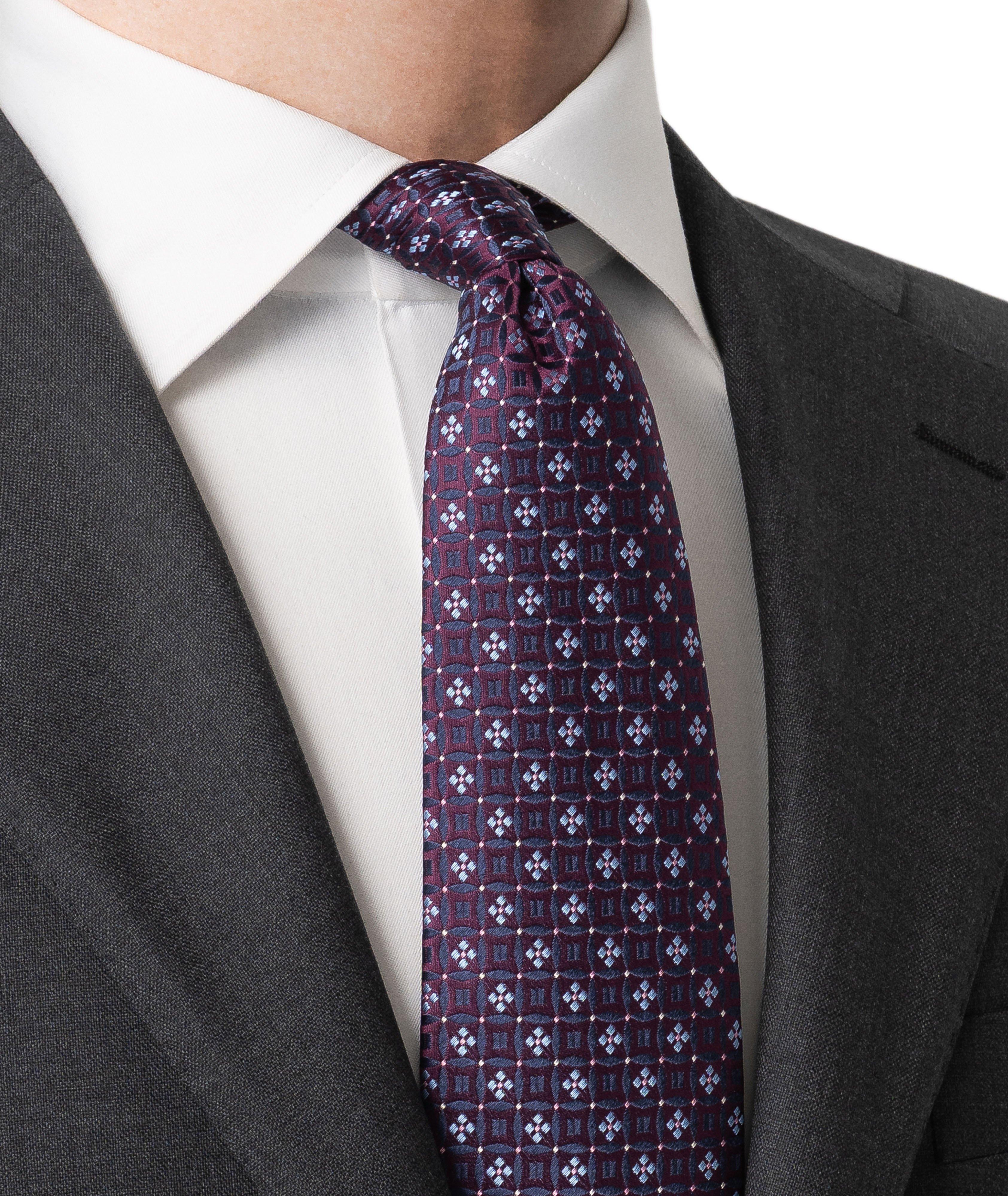 Floral Medallion Woven Silk Tie image 2