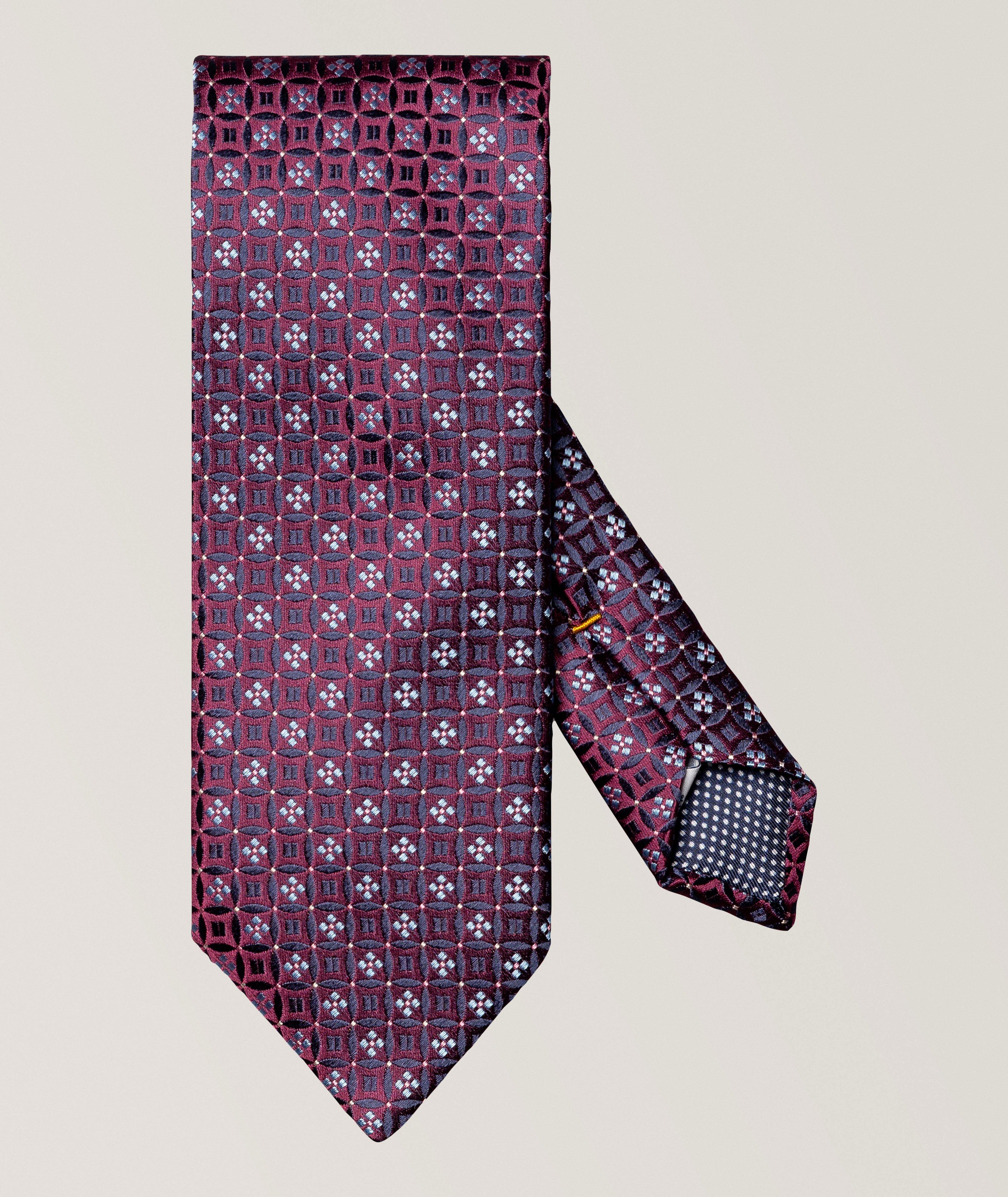Floral Medallion Woven Silk Tie image 0
