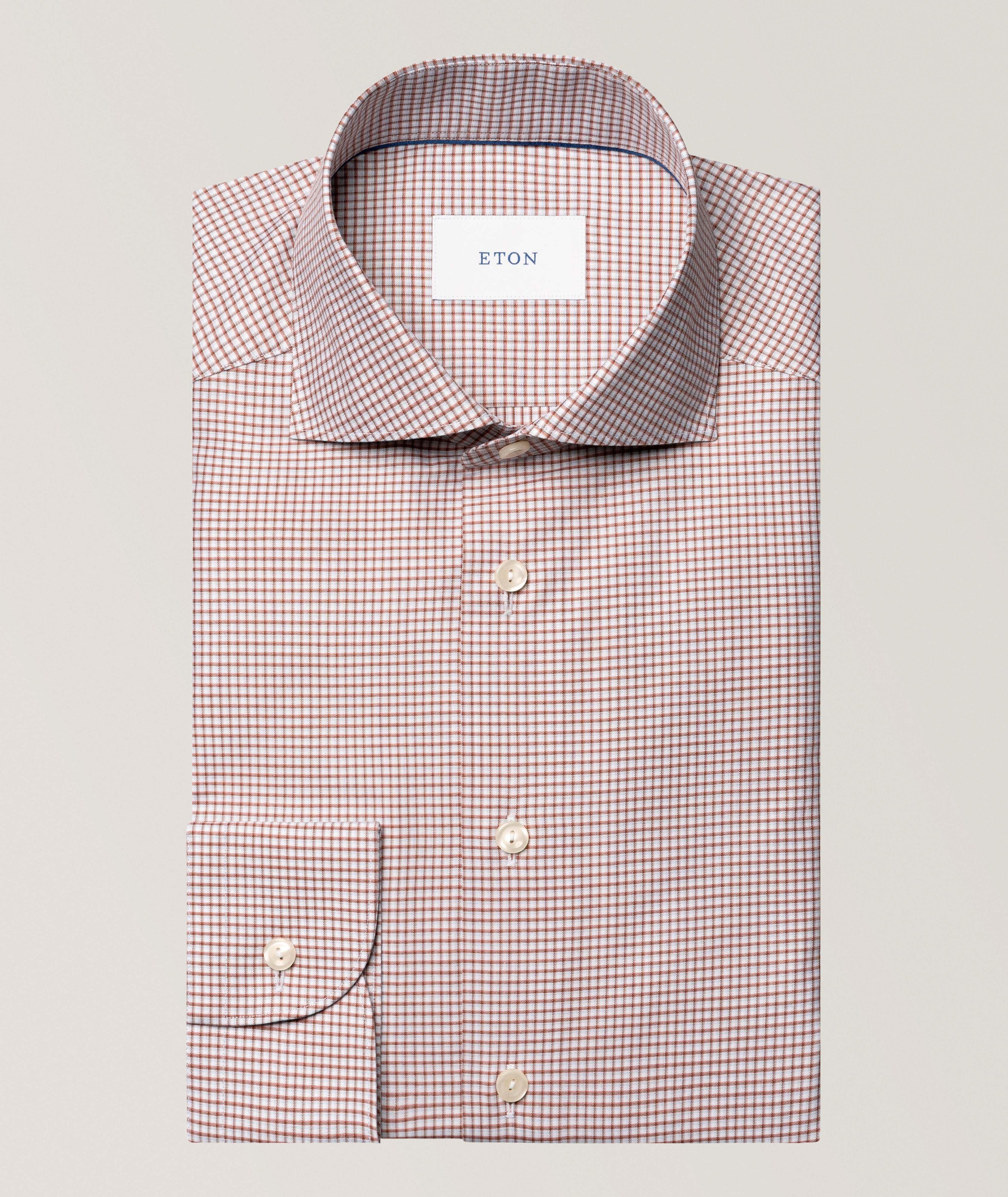 Eton Contemporary-Fit Check Twill Shirt