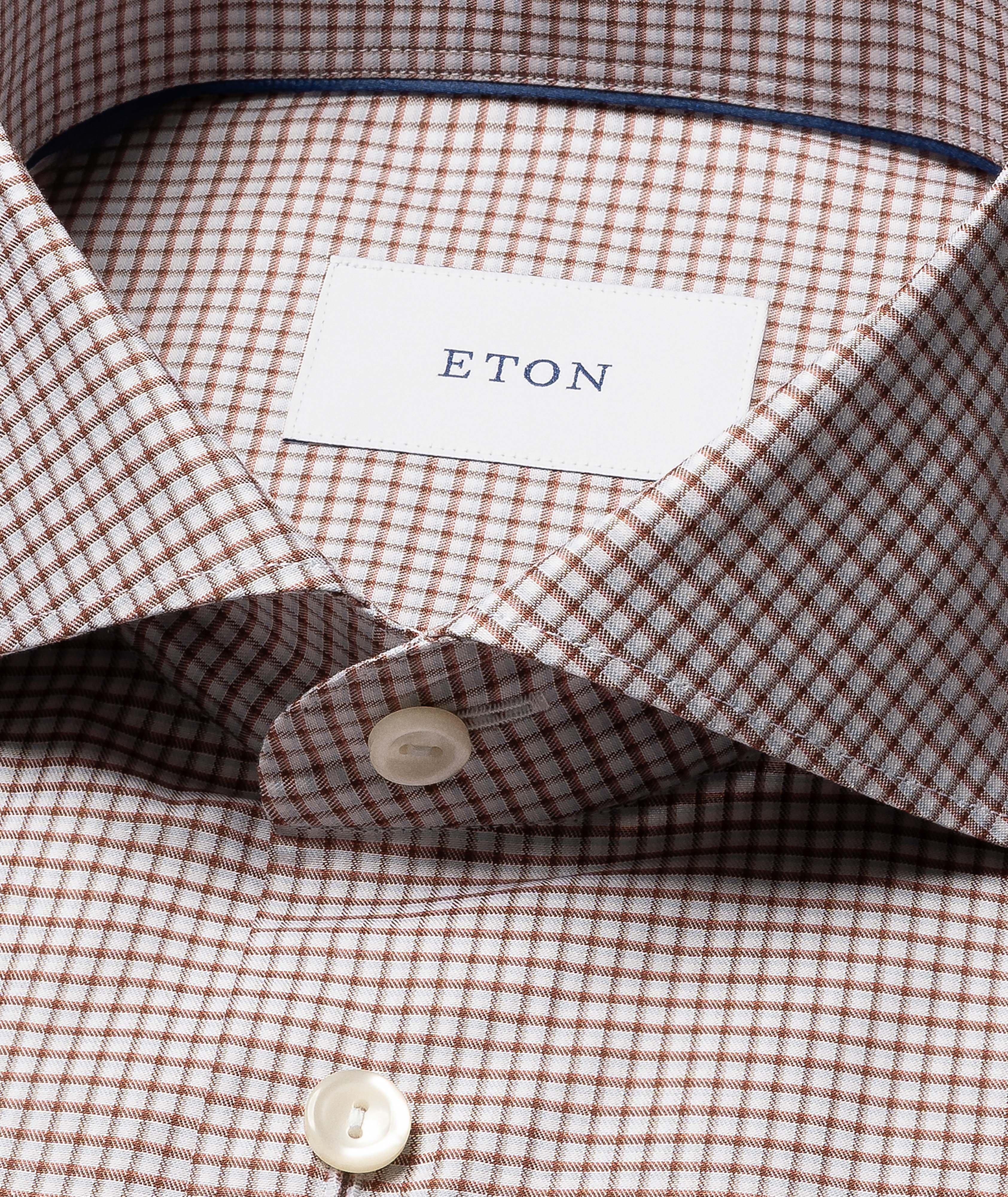 Chemise sergé quadrillé coupe-contemporaine image 1