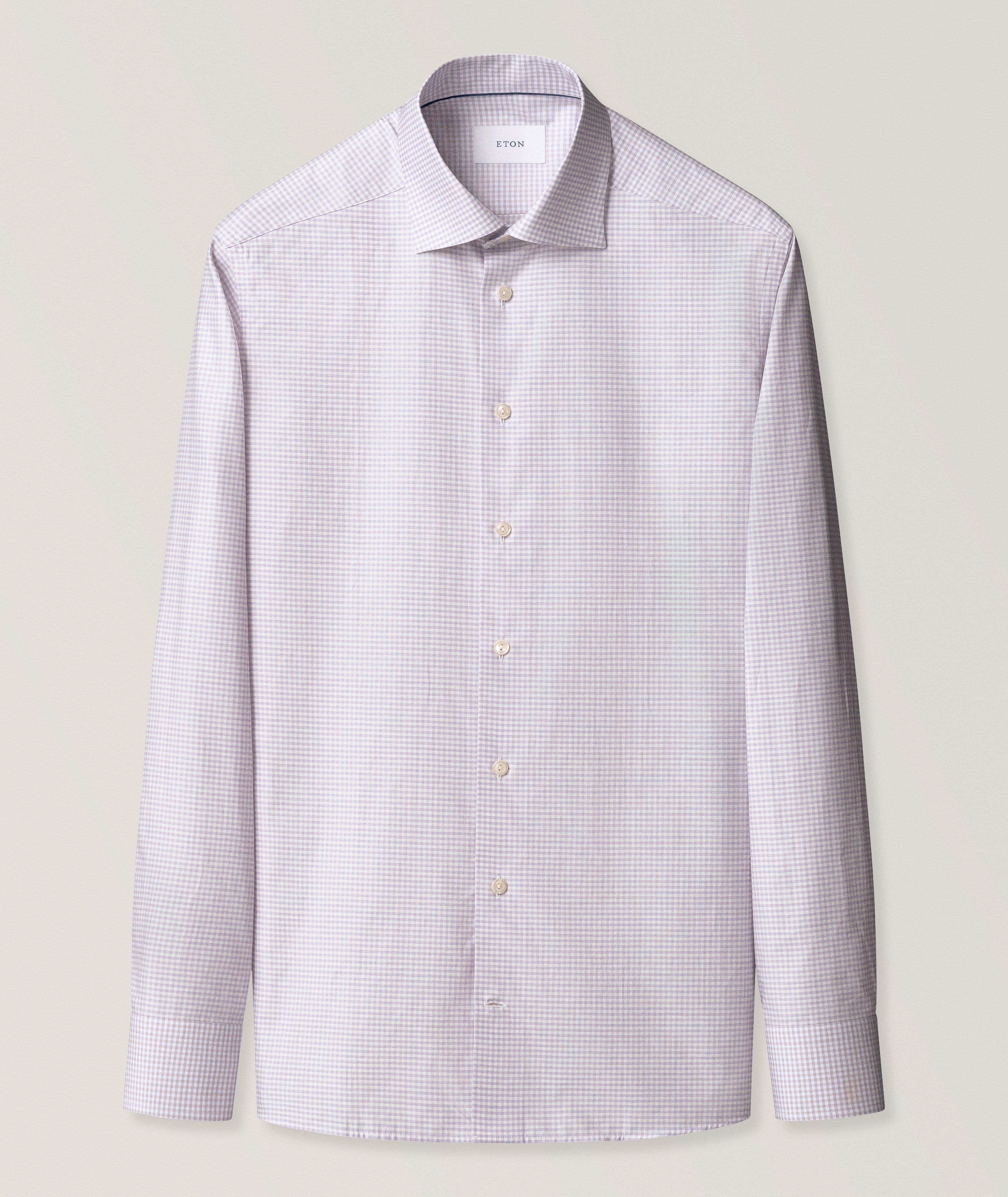 Slim-Fit Check Fine Twill Shirt image 5