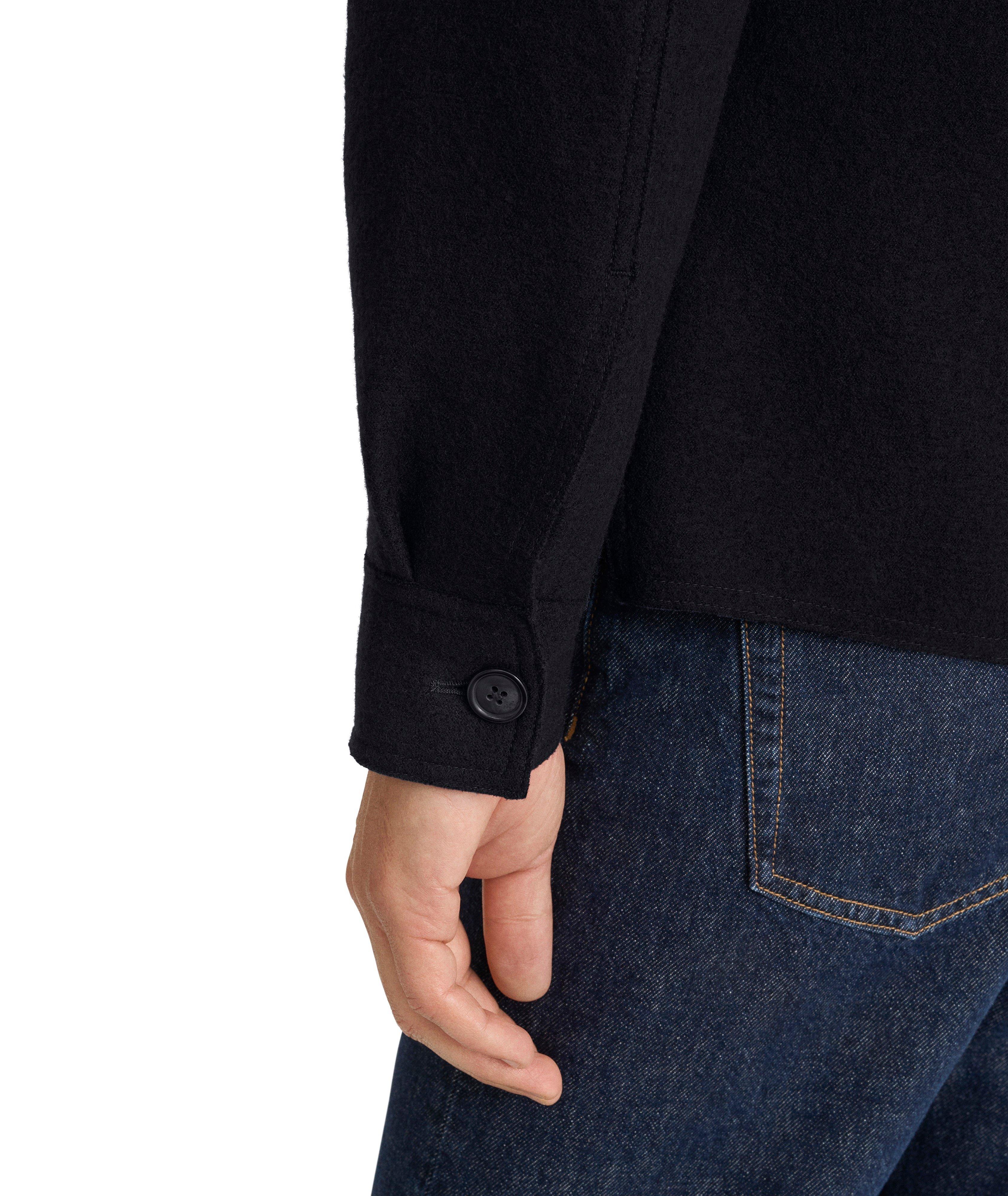 Veste chemise laine bouillie mélange image 5