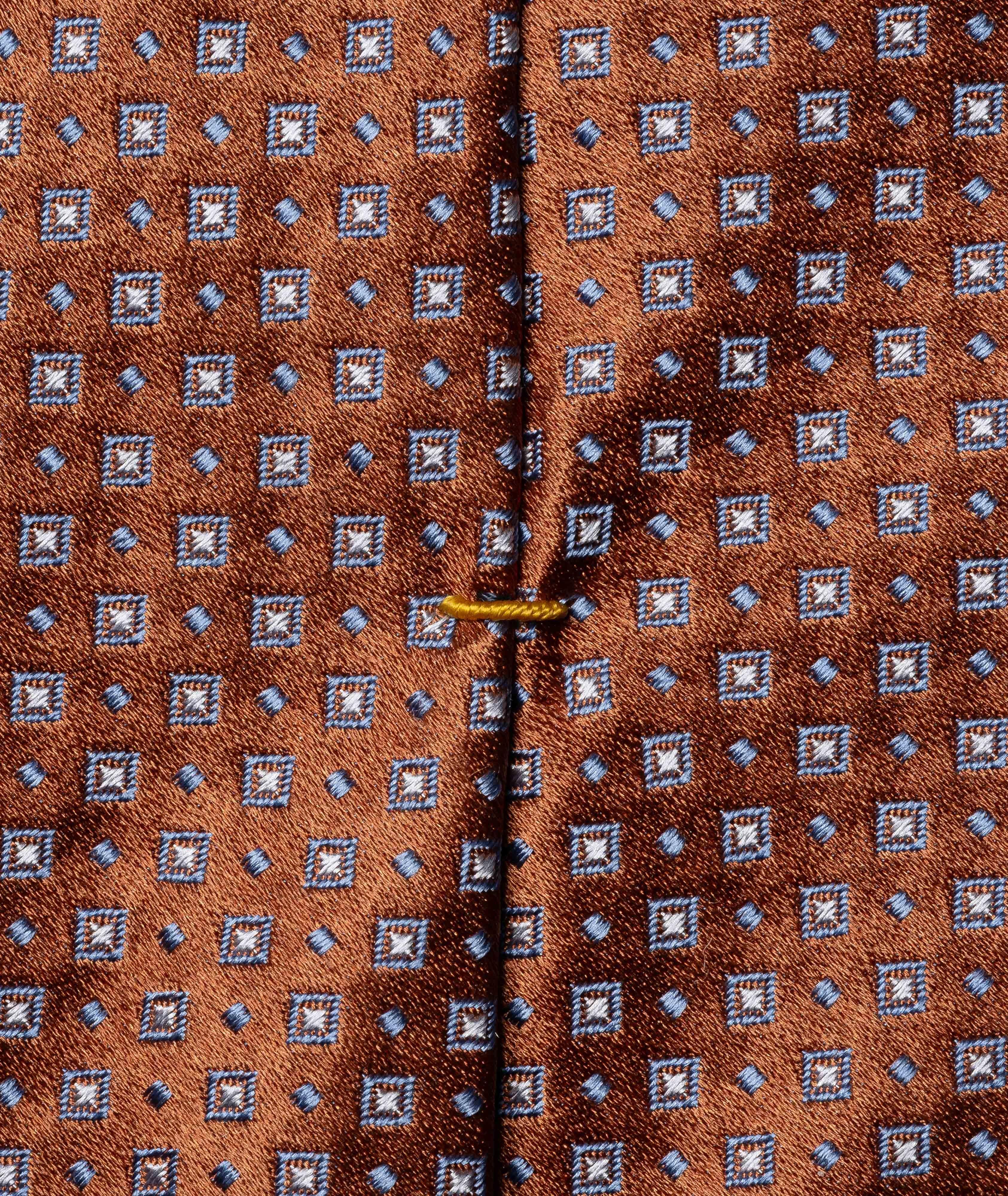 Geometric Woven Silk Tie image 2