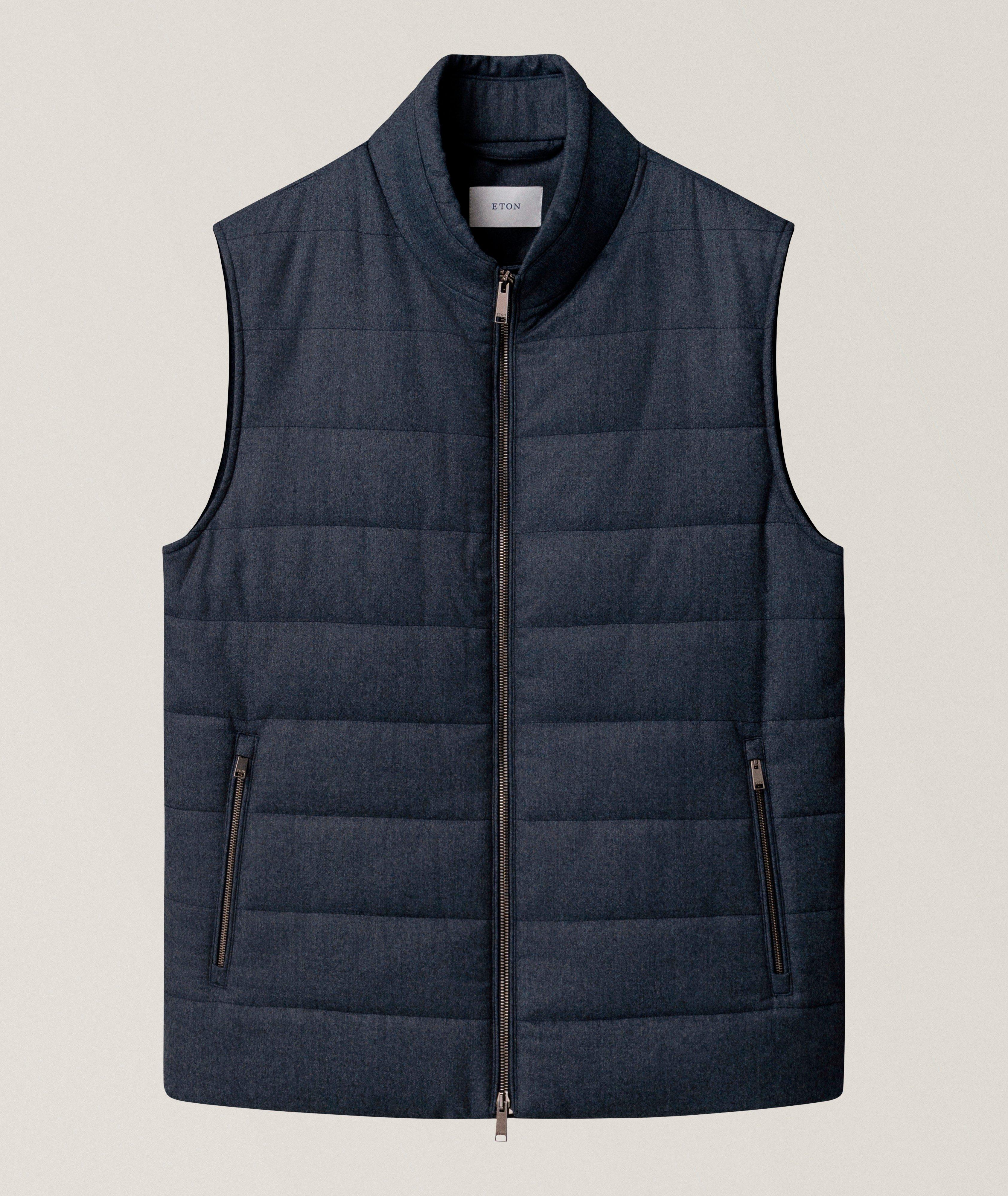 Gilet matelassé flanelle laine Super 120s image 0