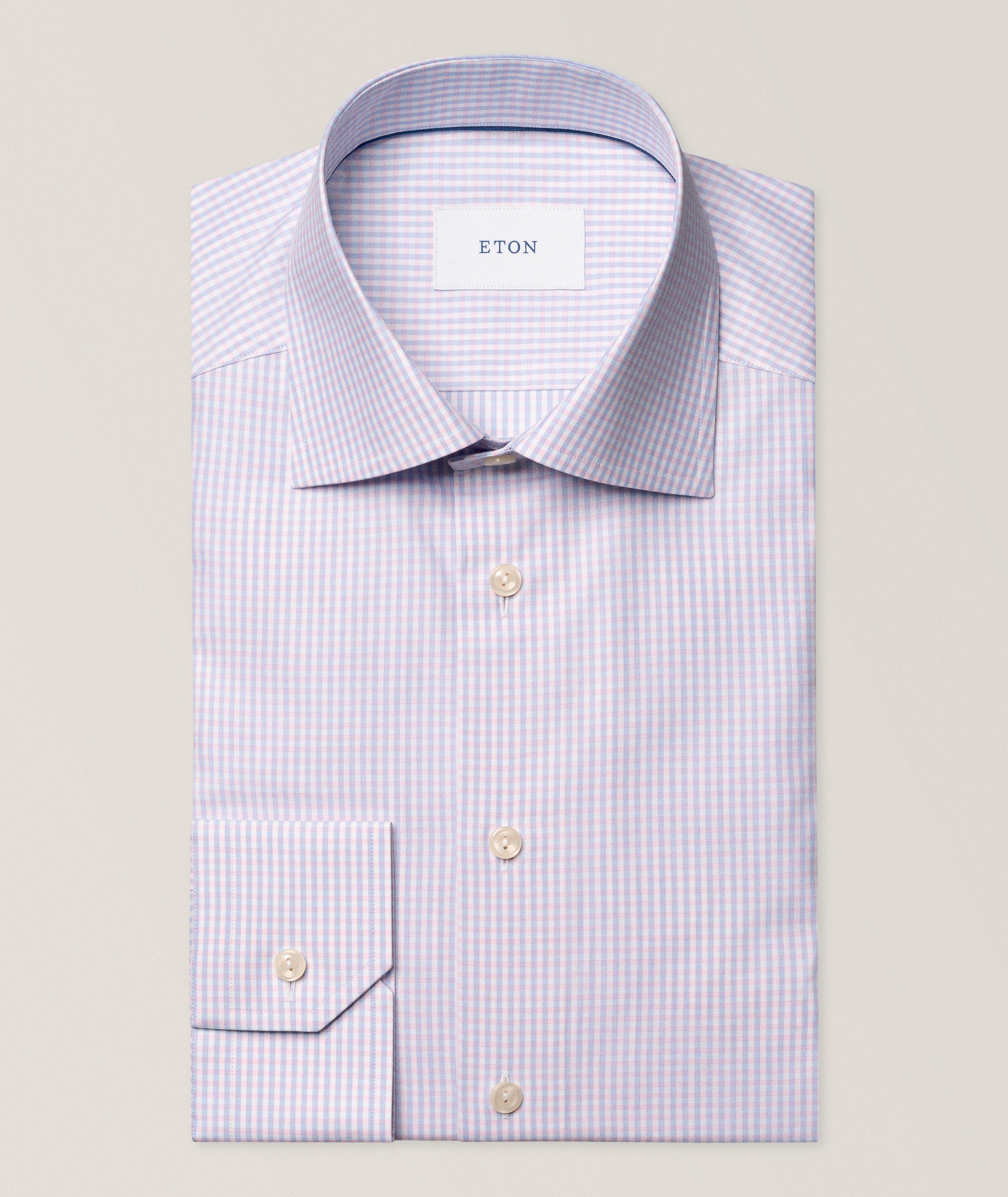 Slim-Fit Check Fine Twill Shirt image 0