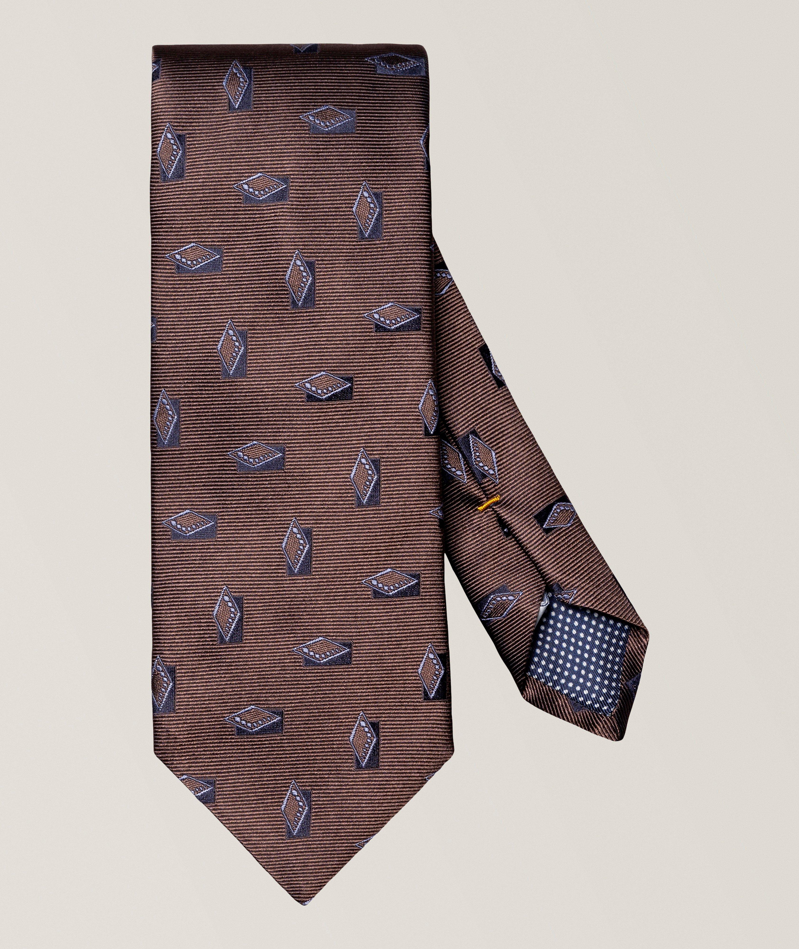 Diamond Woven Silk Tie image 0