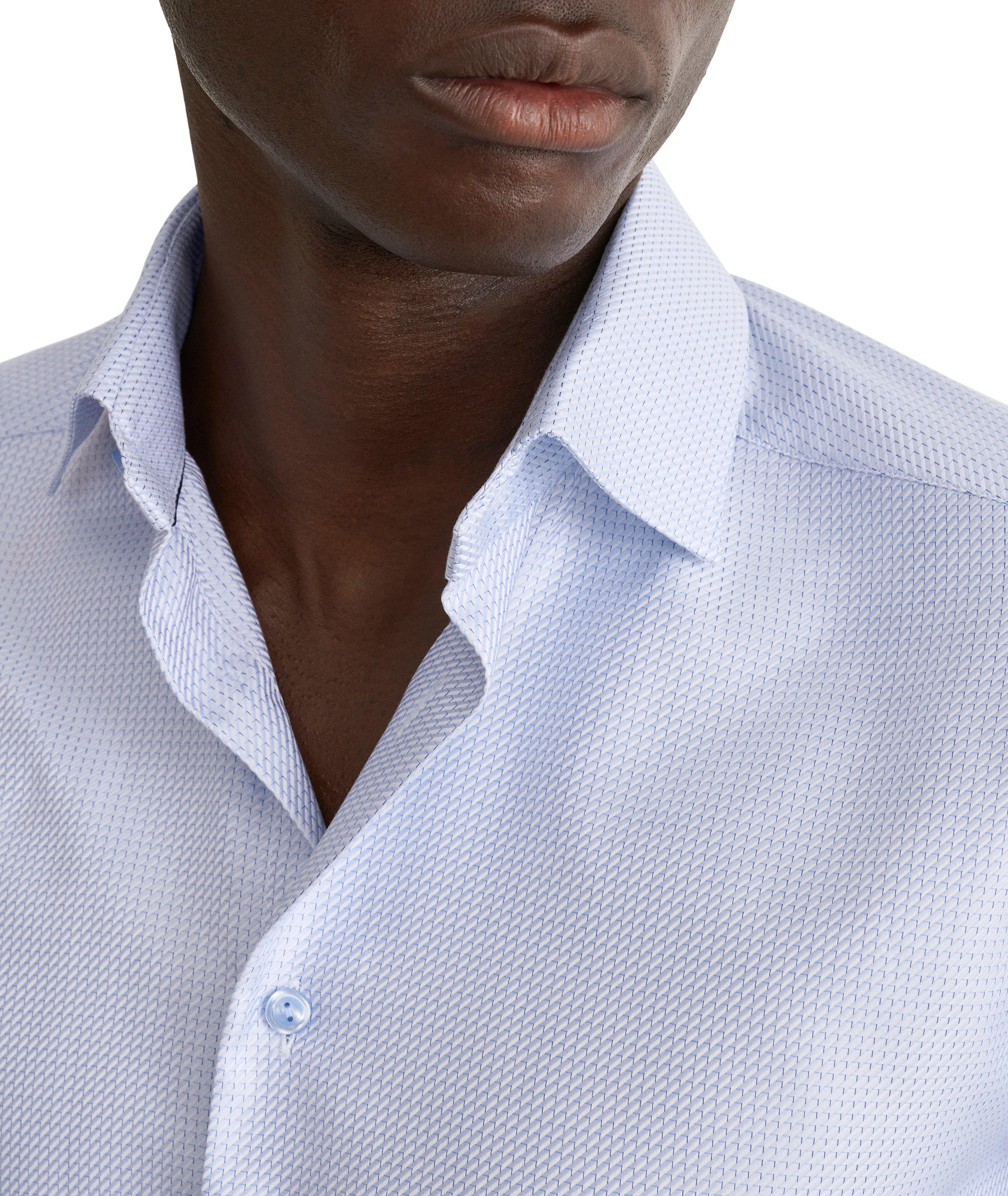 Slim-Fit Micro-Check King Twill Dress Shirt image 4