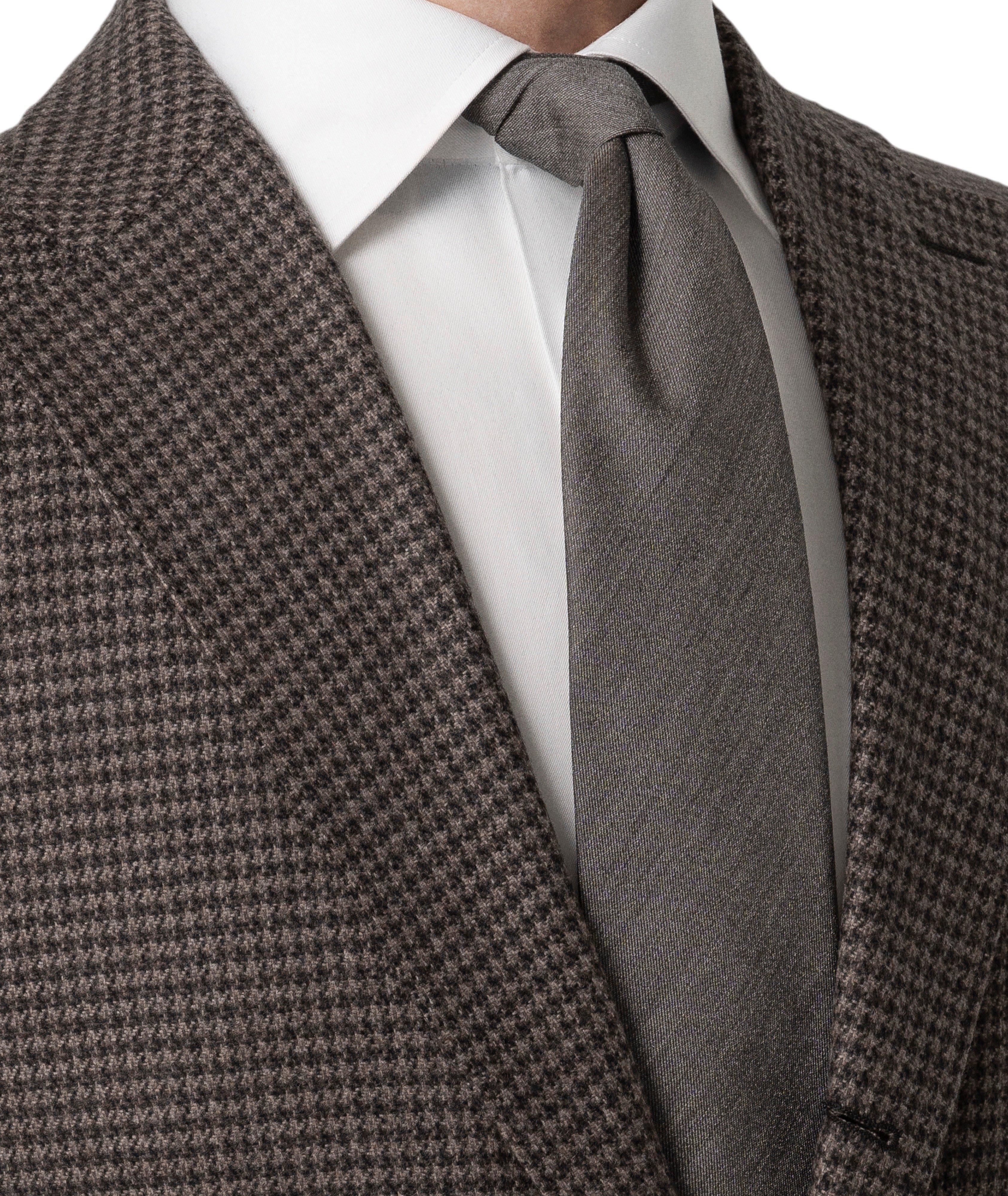 Solid Woven Shantung Silk Tie image 3