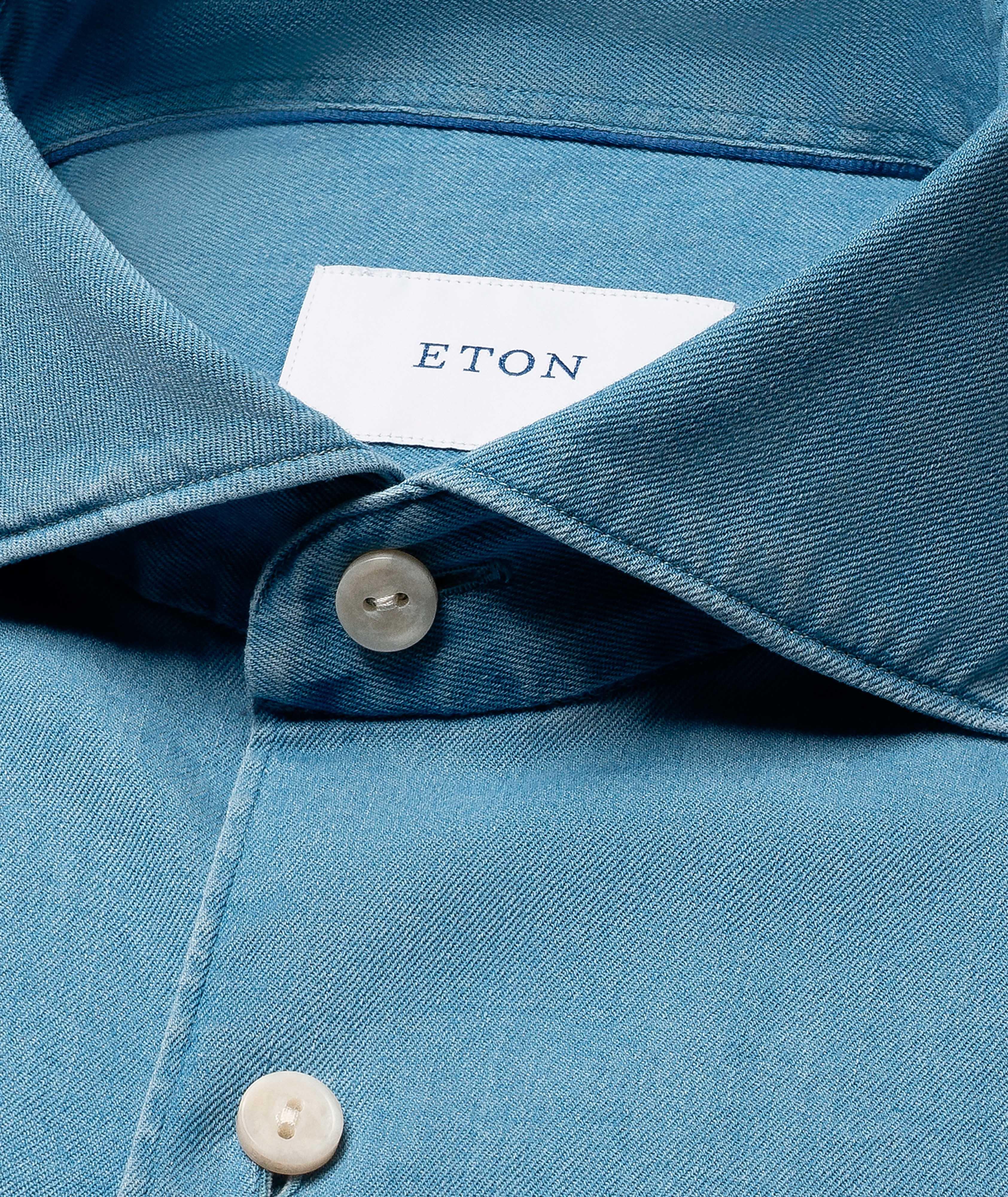 Casual-Fit Stretch Denim Shirt image 1