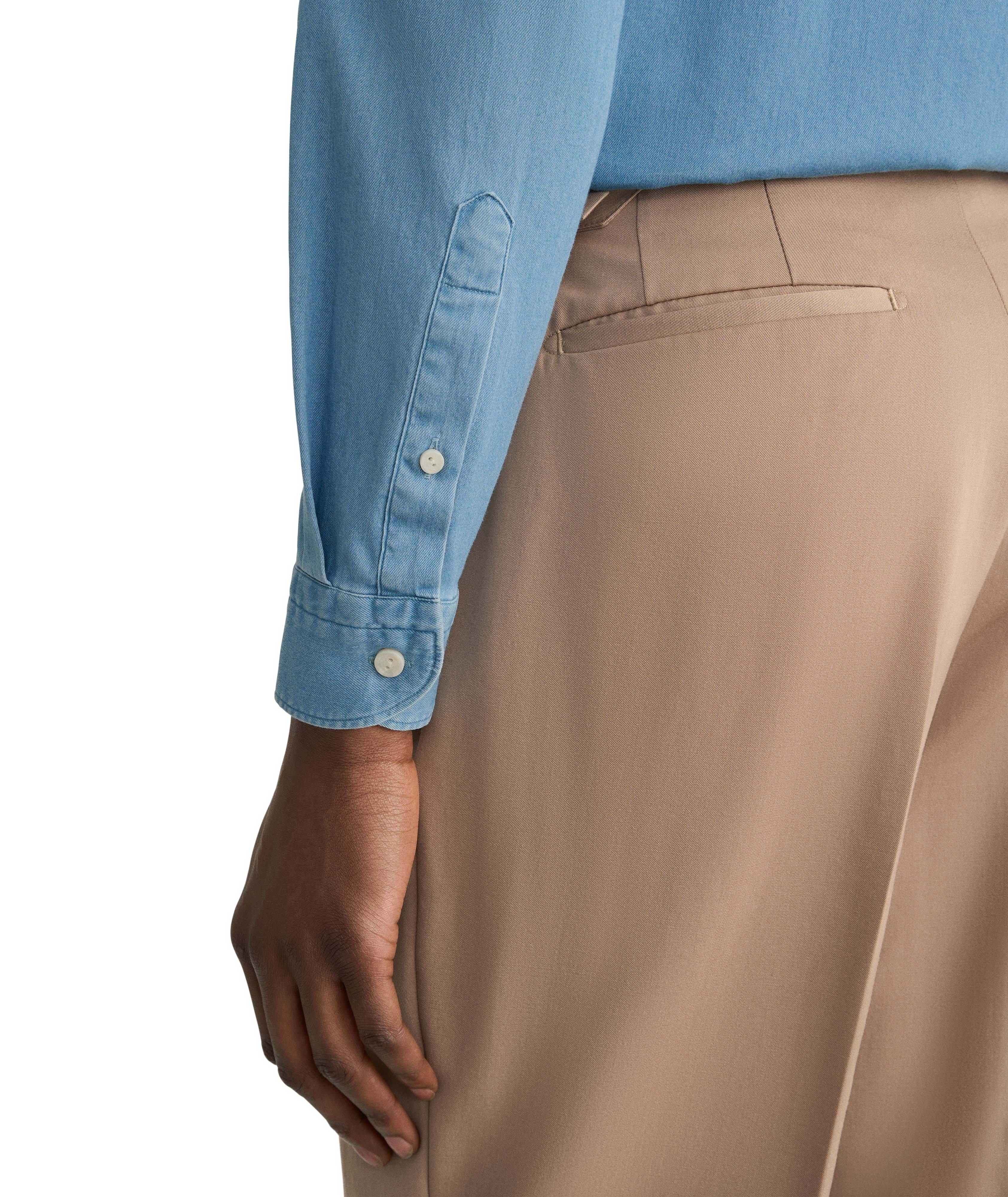 Casual-Fit Stretch Denim Shirt image 5