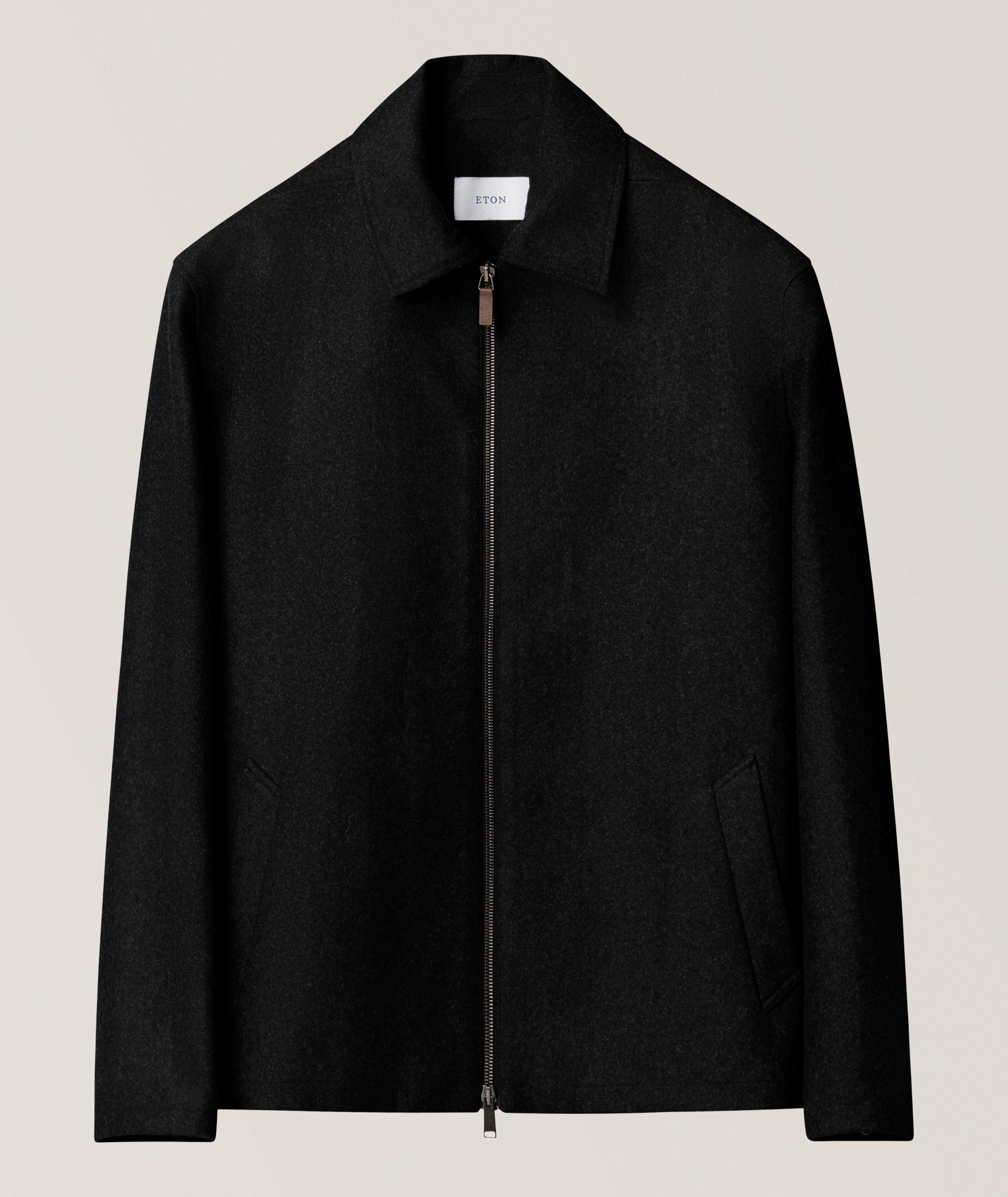 Eton Veste Harrington zippée laine