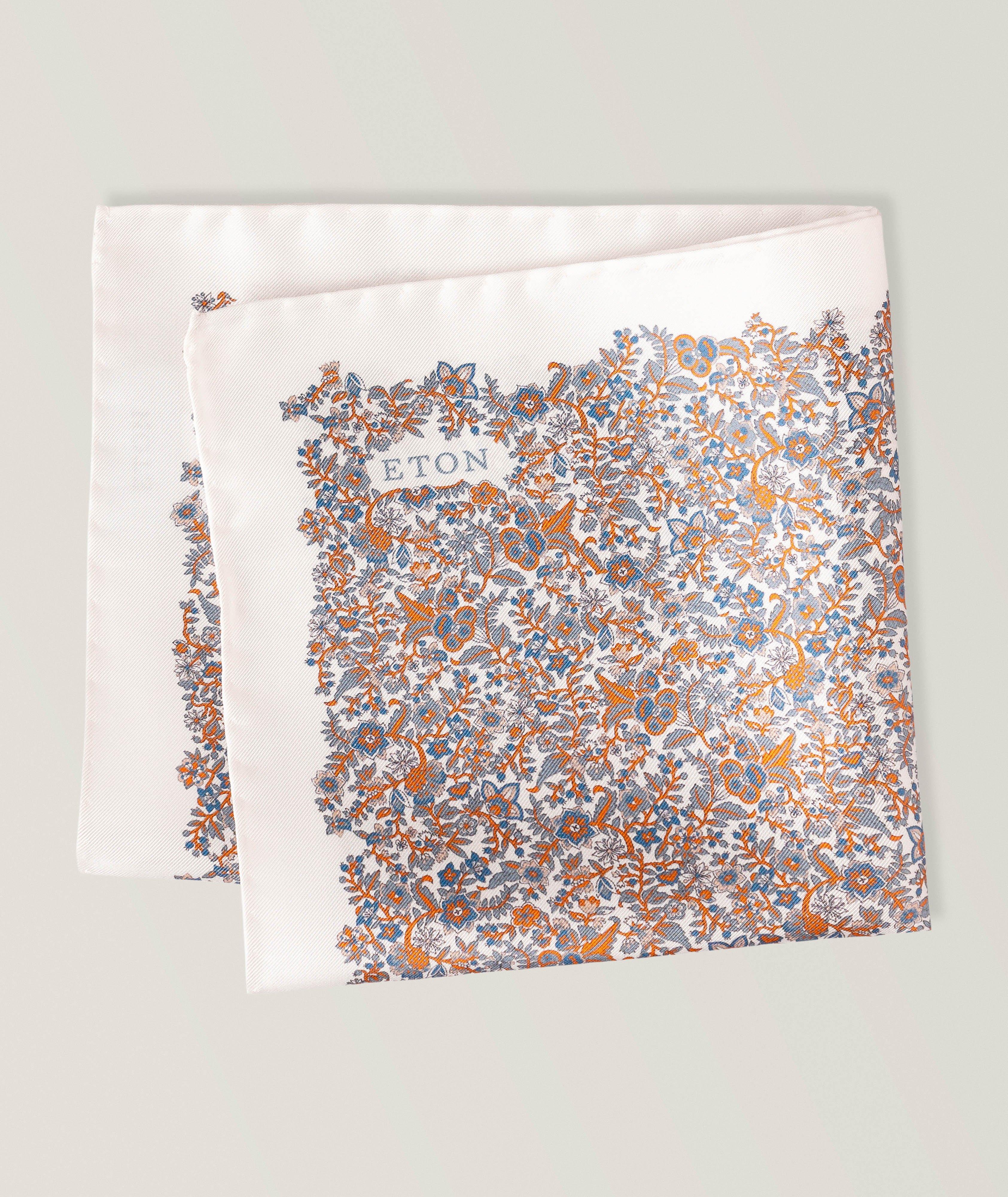 Floral Silk Pocket Square image 1