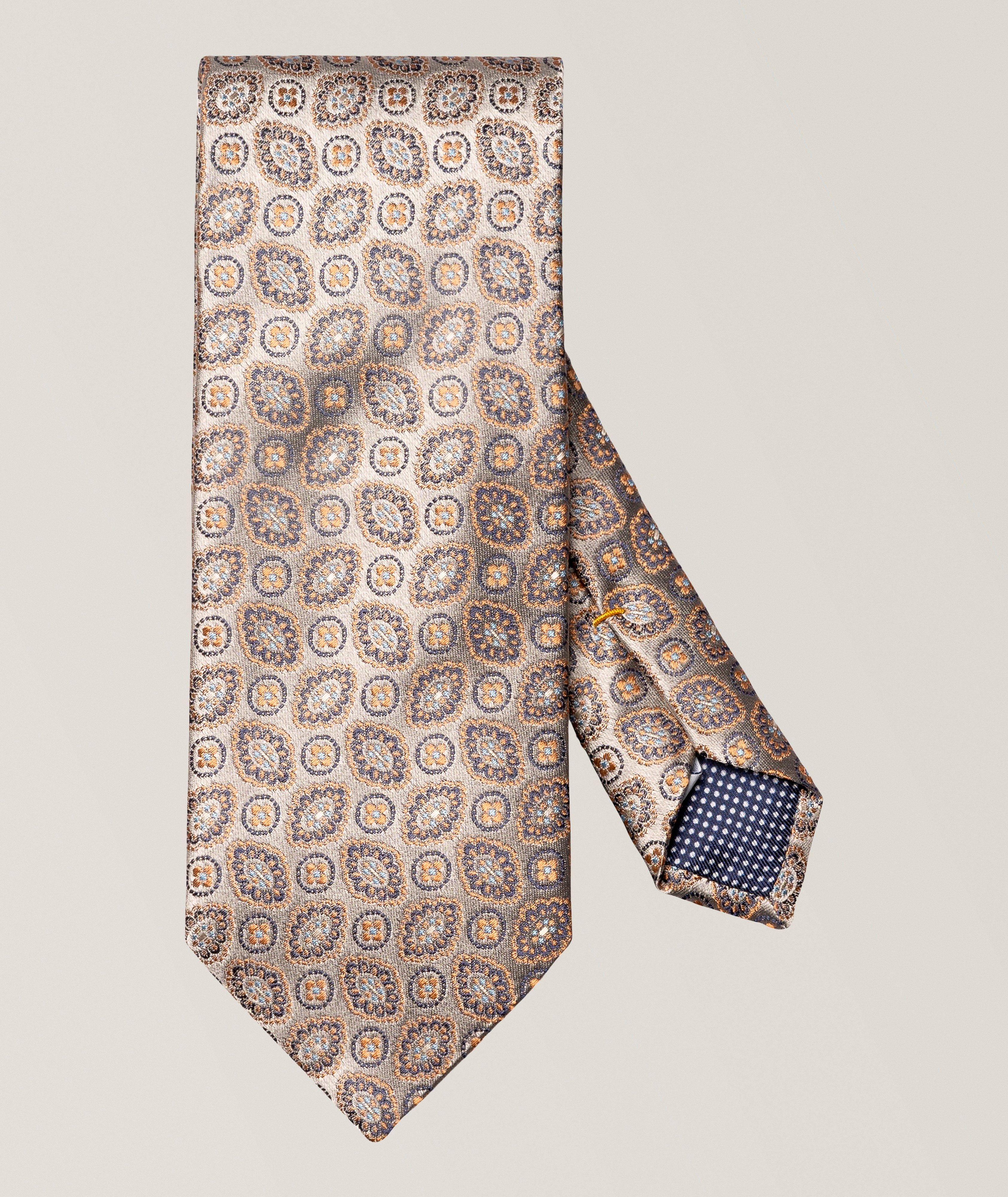 Eton Medallion Woven Silk Tie