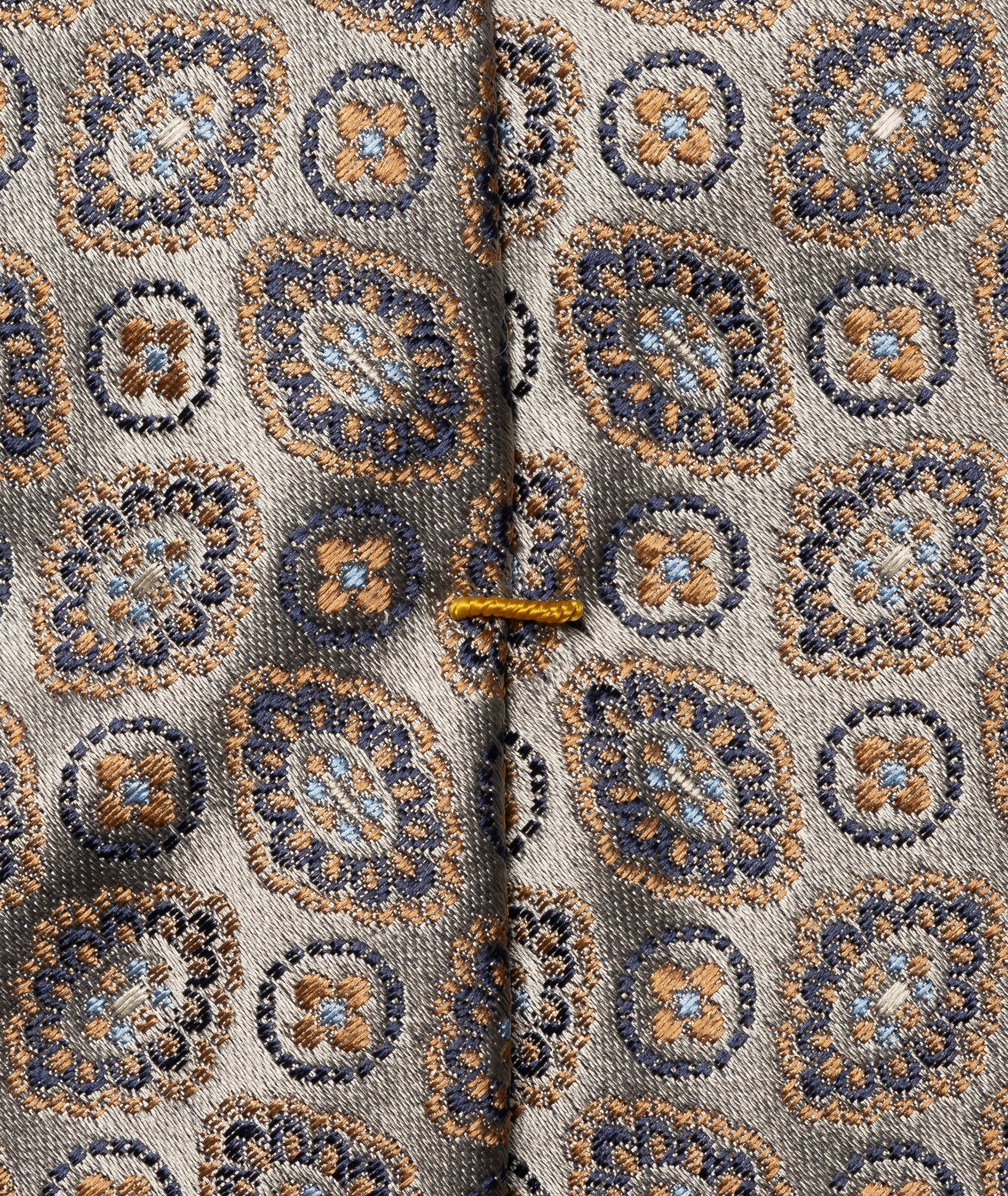 Medallion Woven Silk Tie image 2