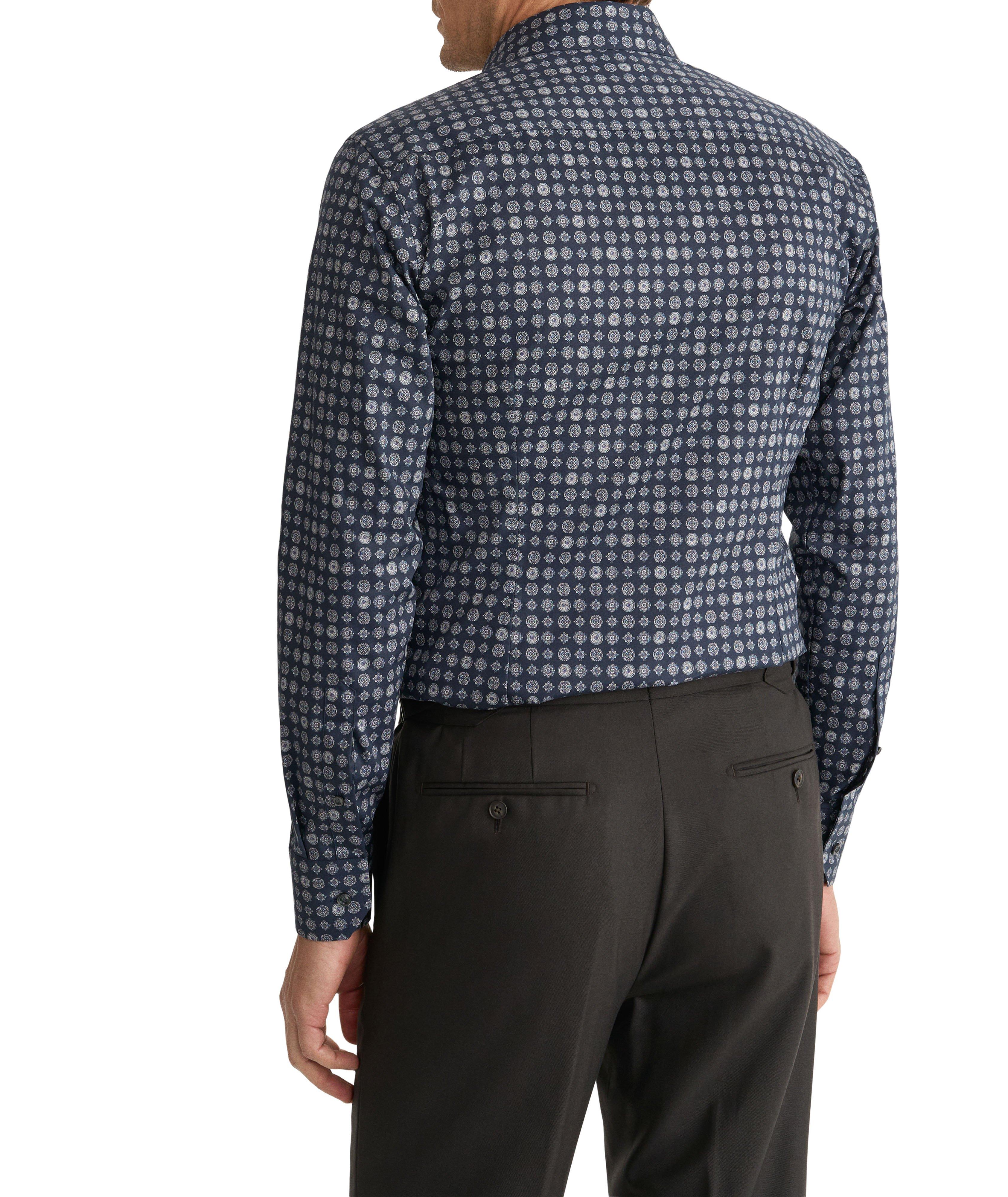 Slim-Fit Geo Signature Twill Dress Shirt image 3