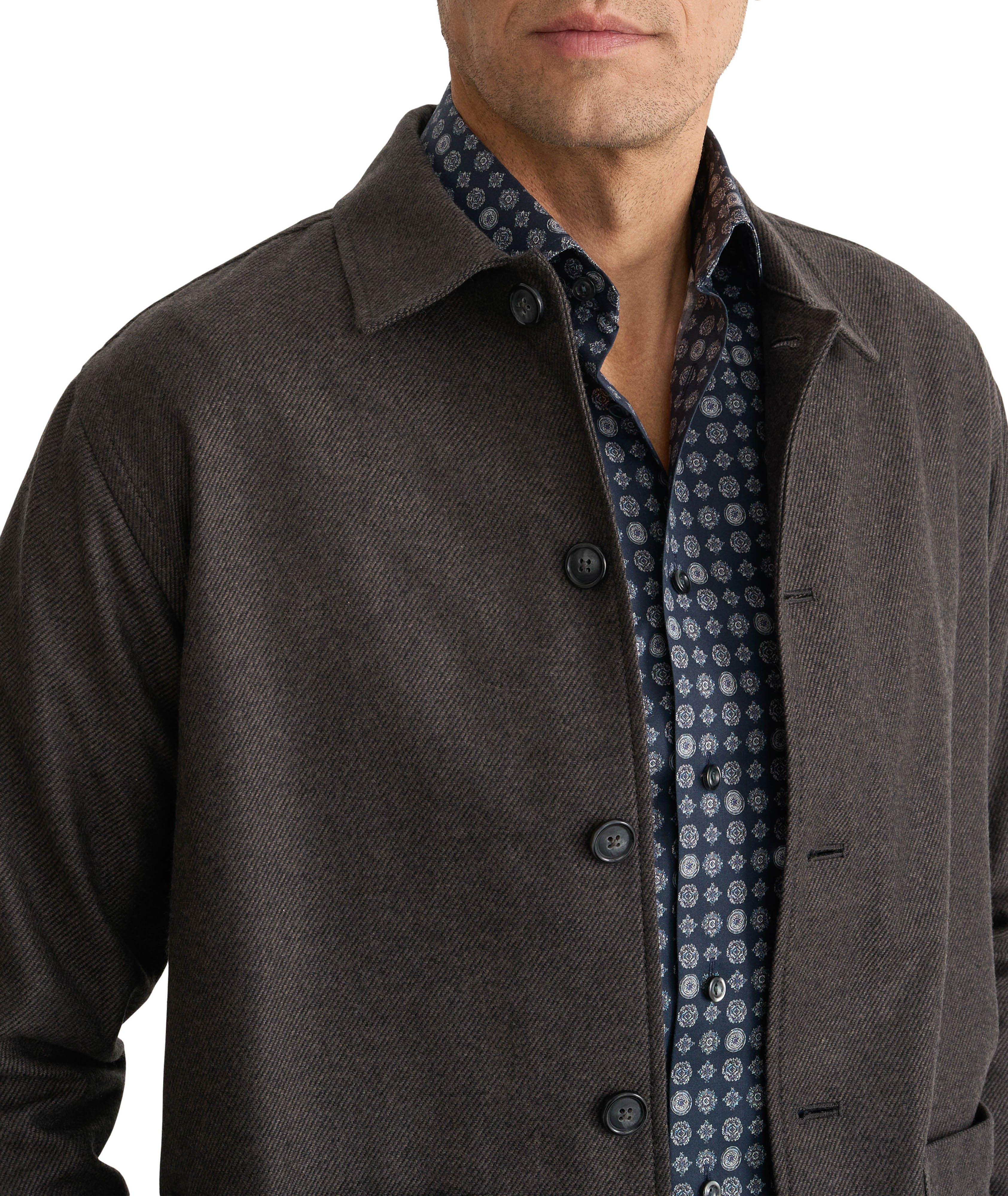 Slim-Fit Geo Signature Twill Dress Shirt image 8
