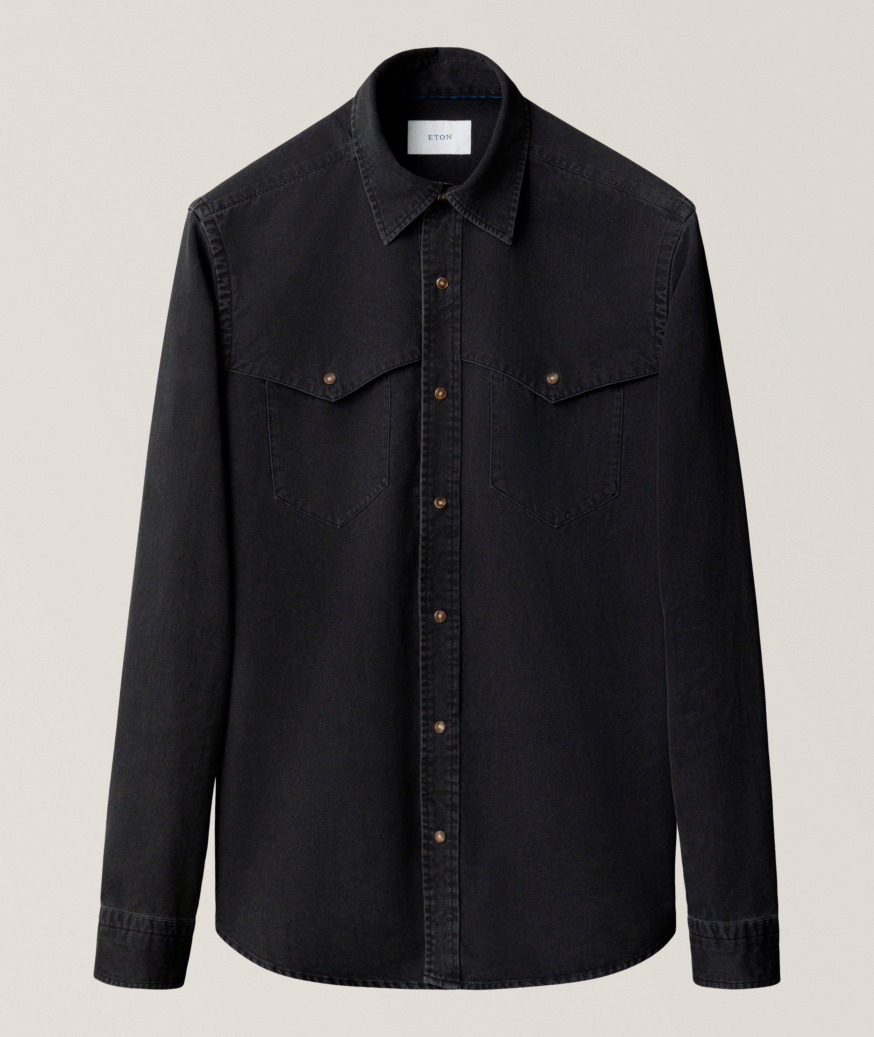 Eton ETON BLK INDIGO WESTERN SHIRT