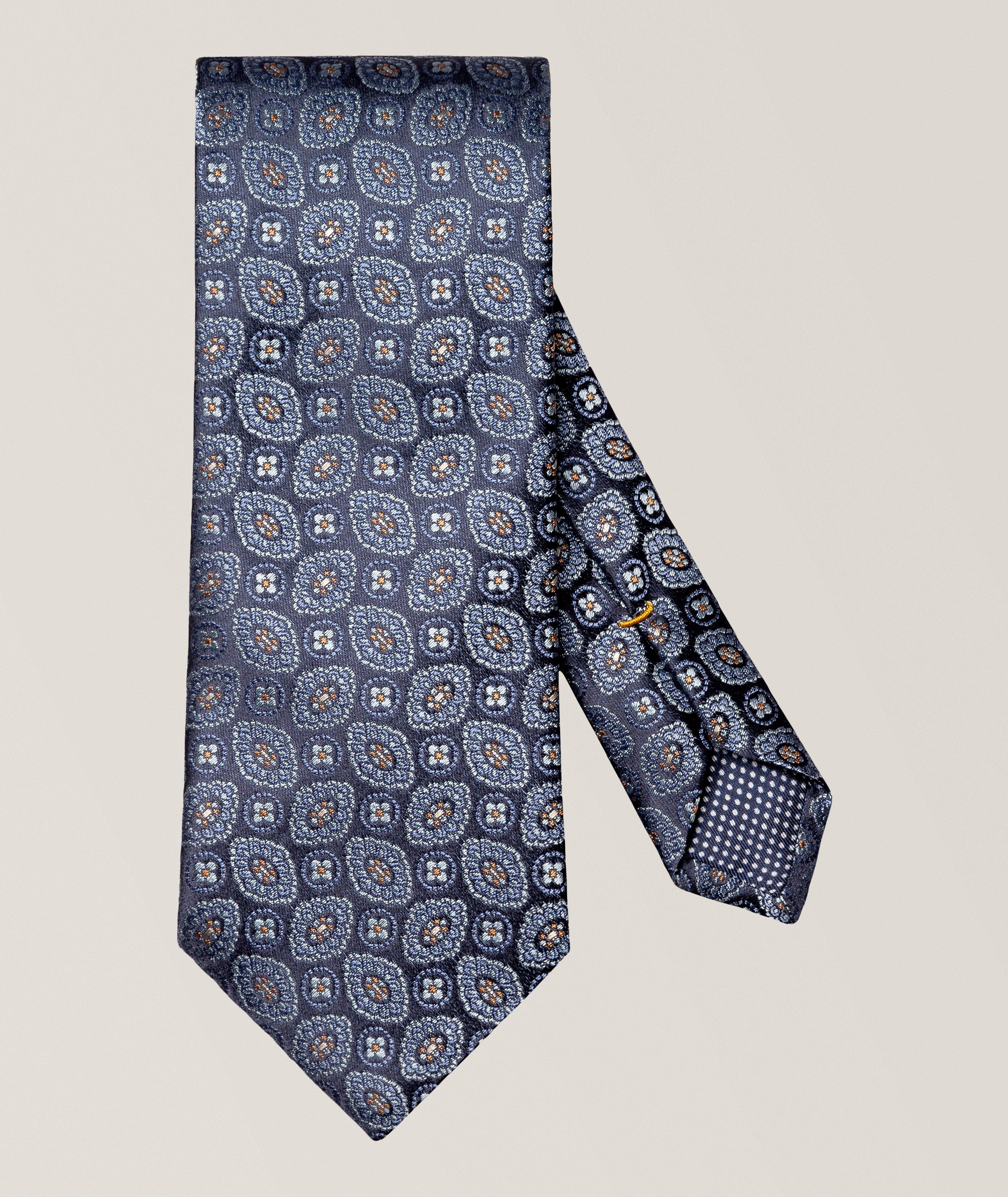 Eton Medallion Woven Silk Tie