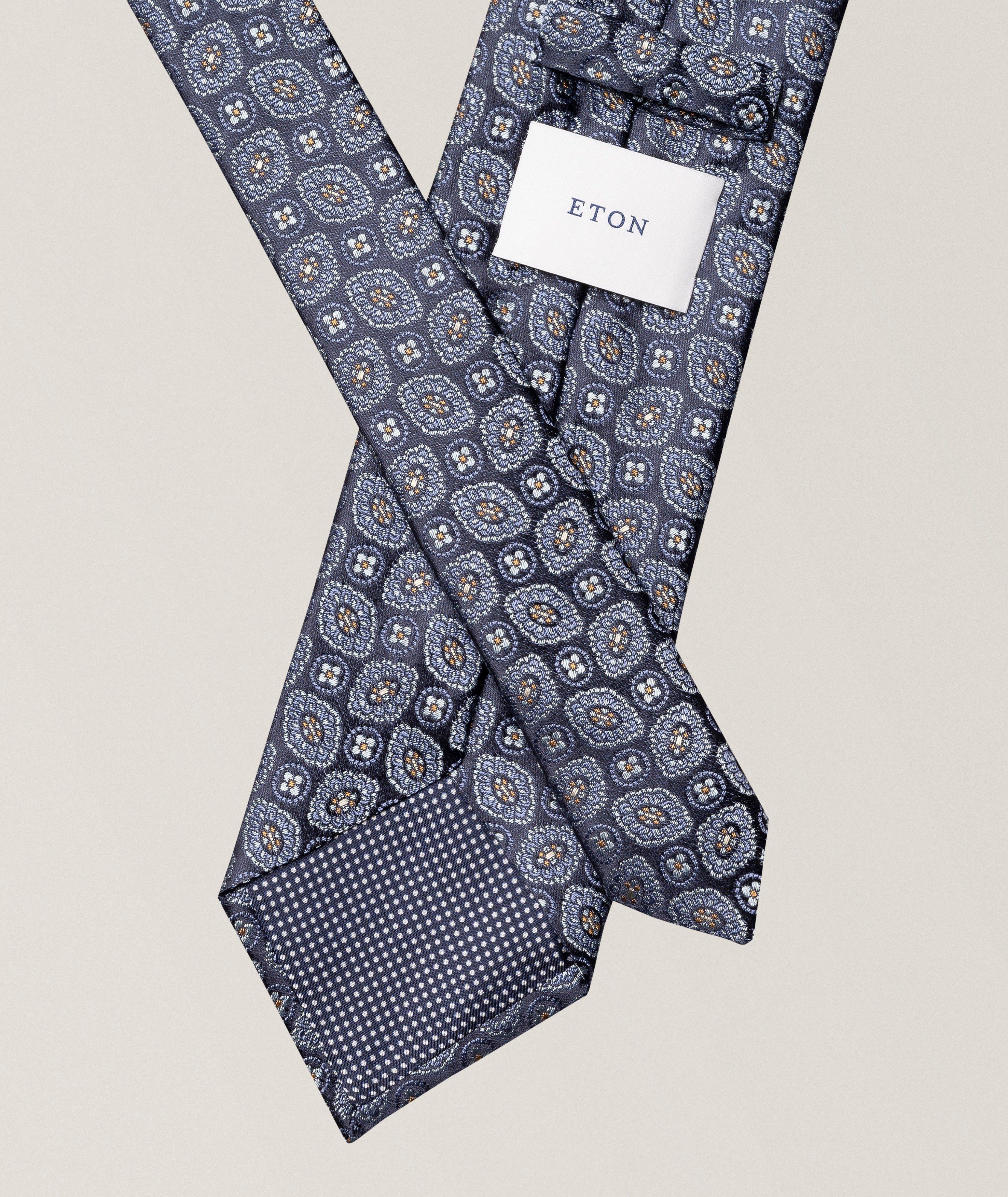 Medallion Woven Silk Tie image 1
