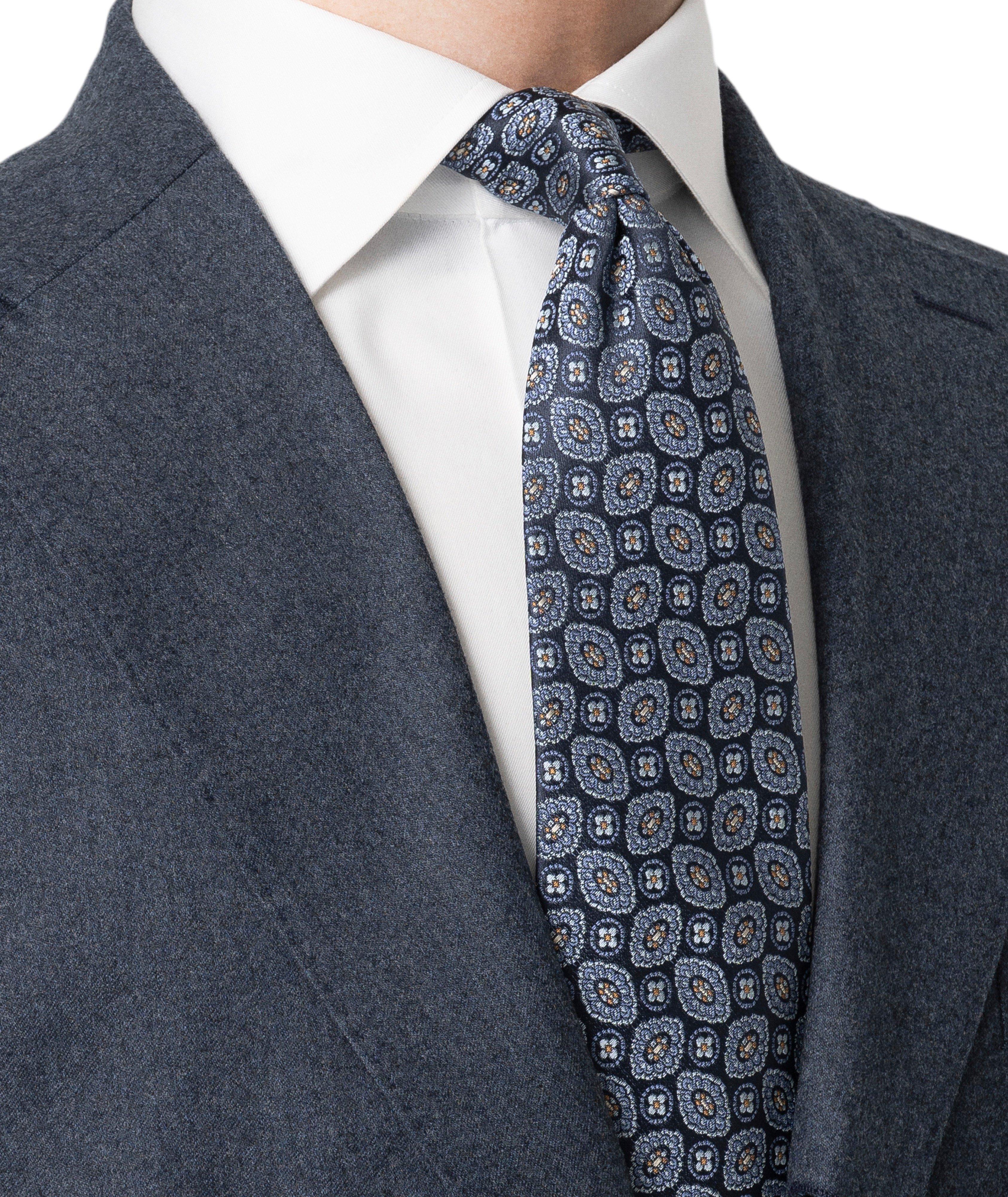 Medallion Woven Silk Tie image 3