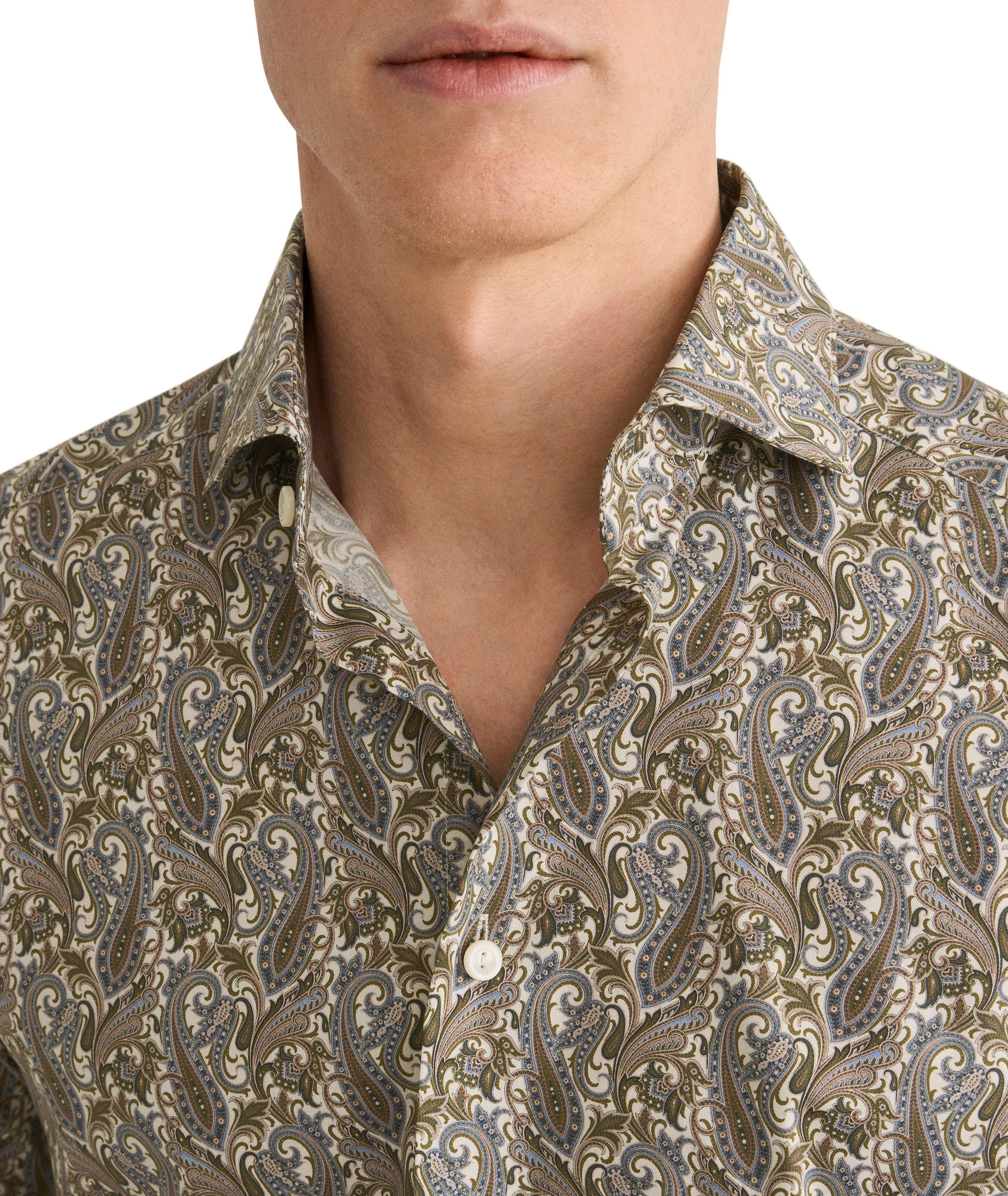 Chemise habillée sergé paisley coupe-contemporaine image 4