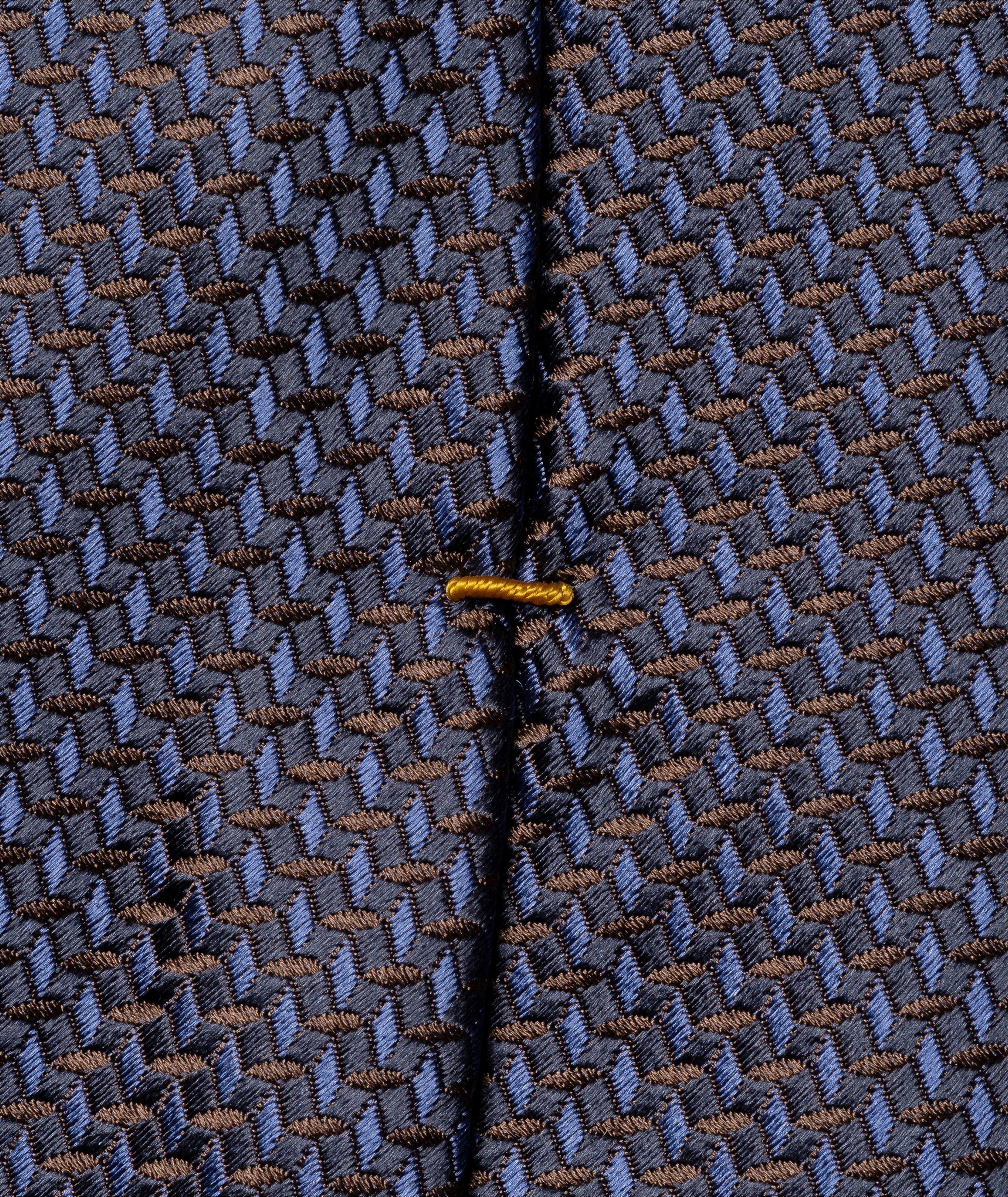 Micro-Geometric Woven Silk Tie image 2