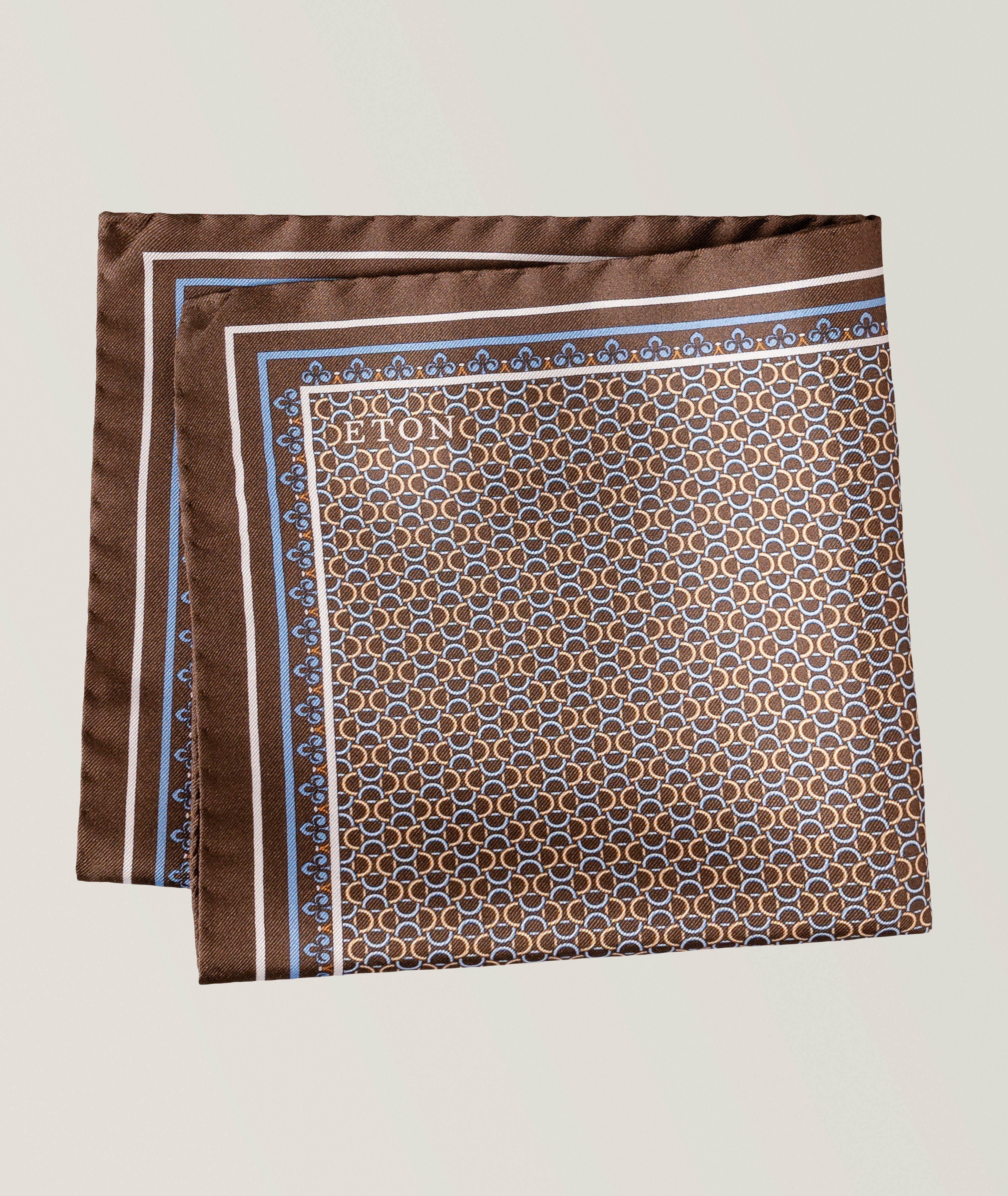 Geometric Silk Pocket Square image 1