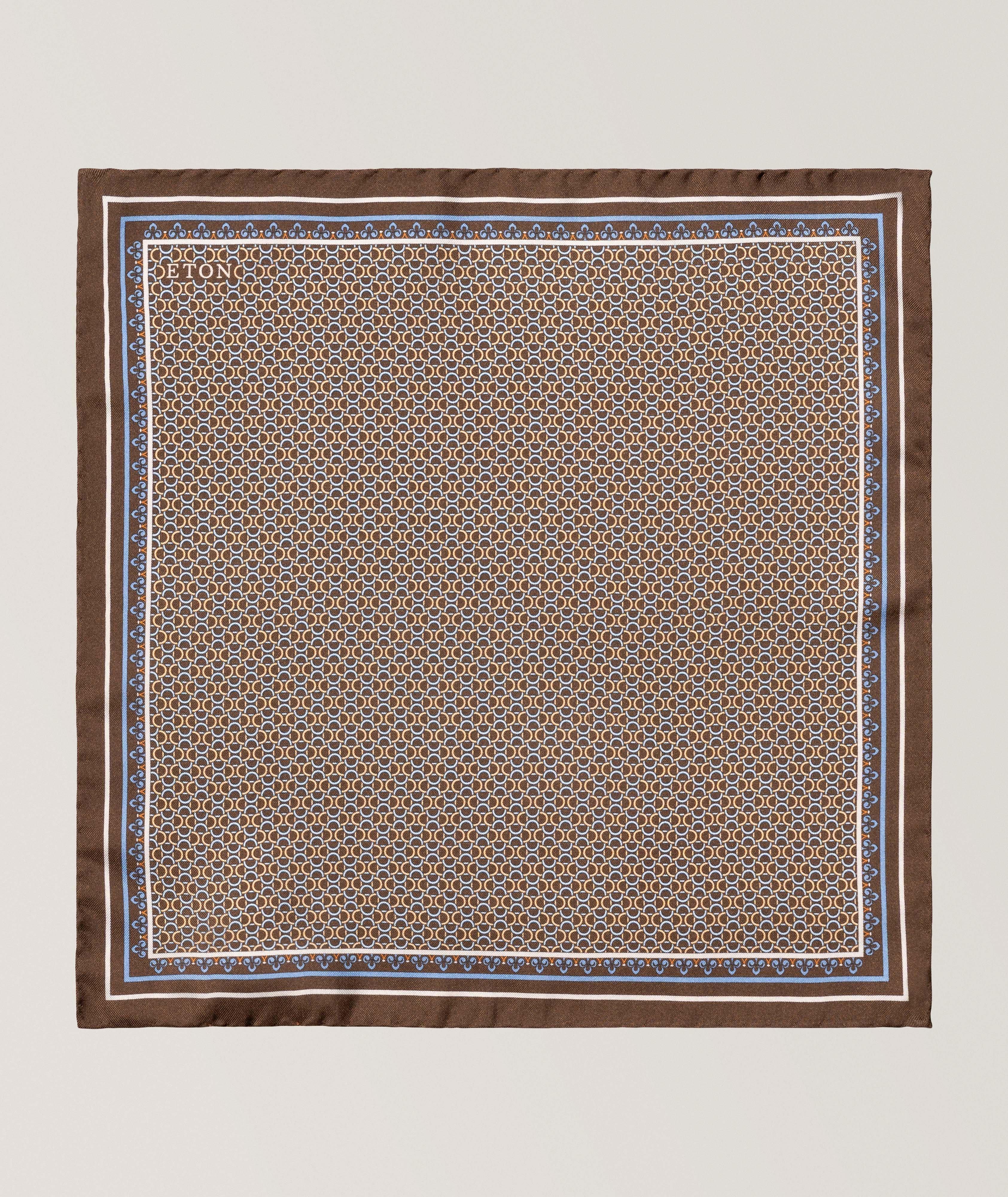 Geometric Silk Pocket Square image 0
