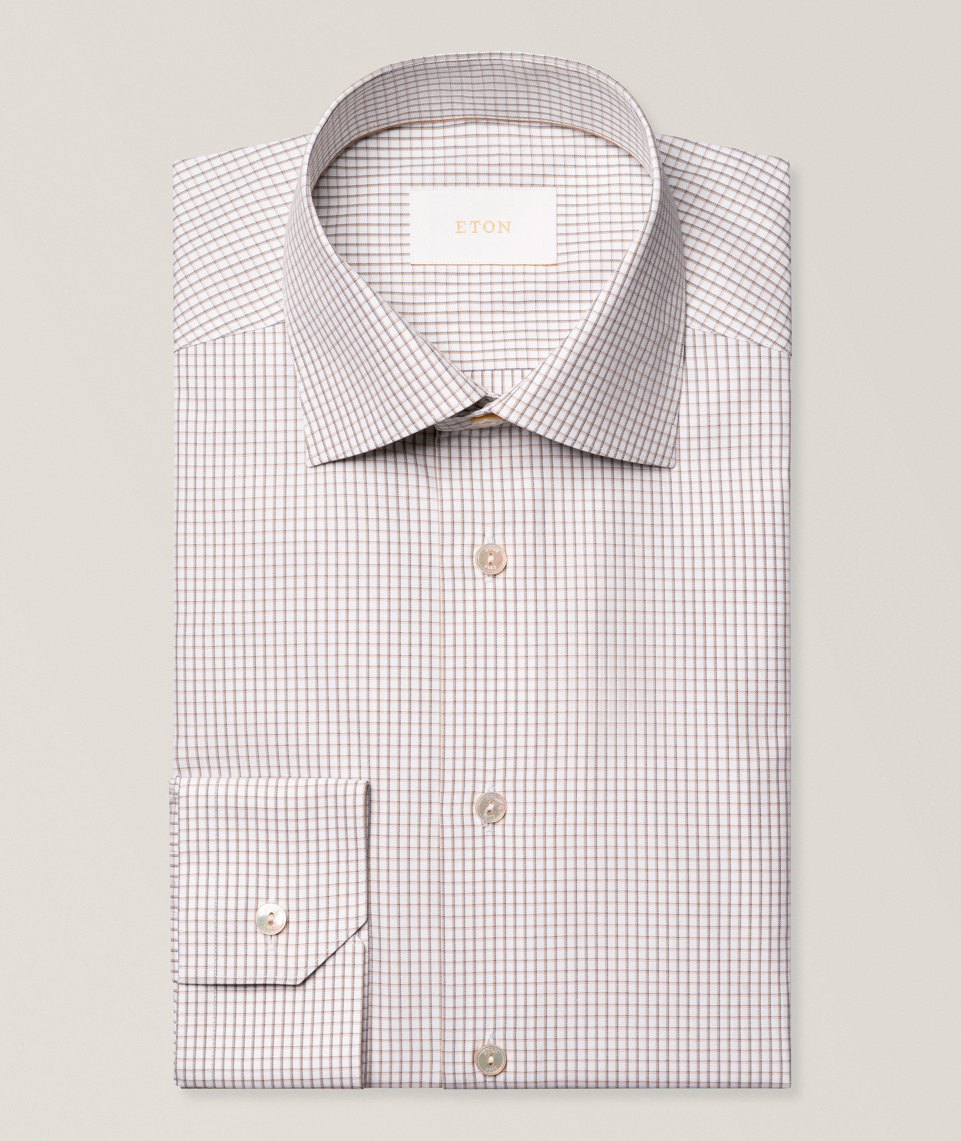 Eton Slim-Fit Check Supima Cotton Shirt