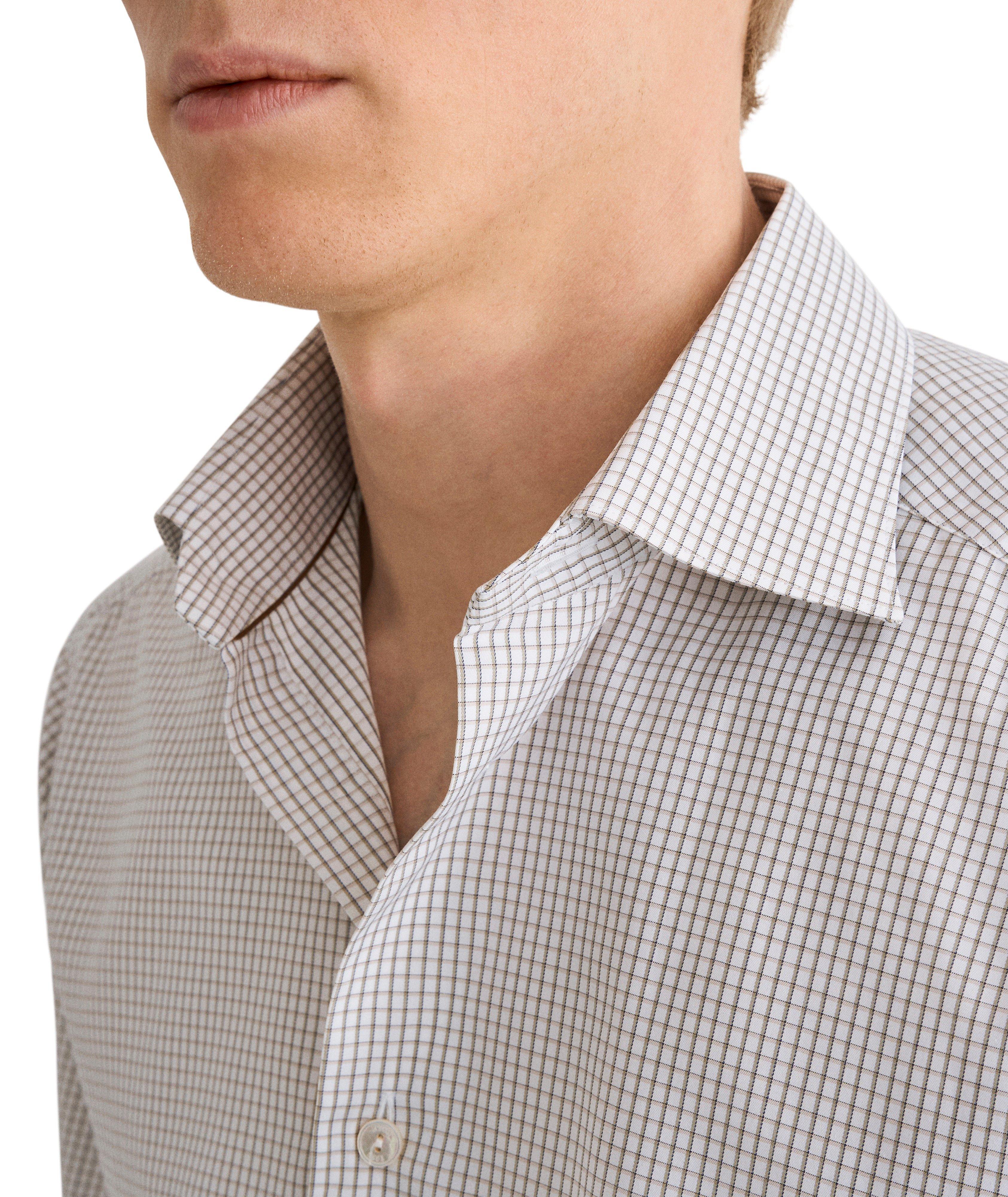 Chemise coton supima quadrillé coupe-ajustée image 4