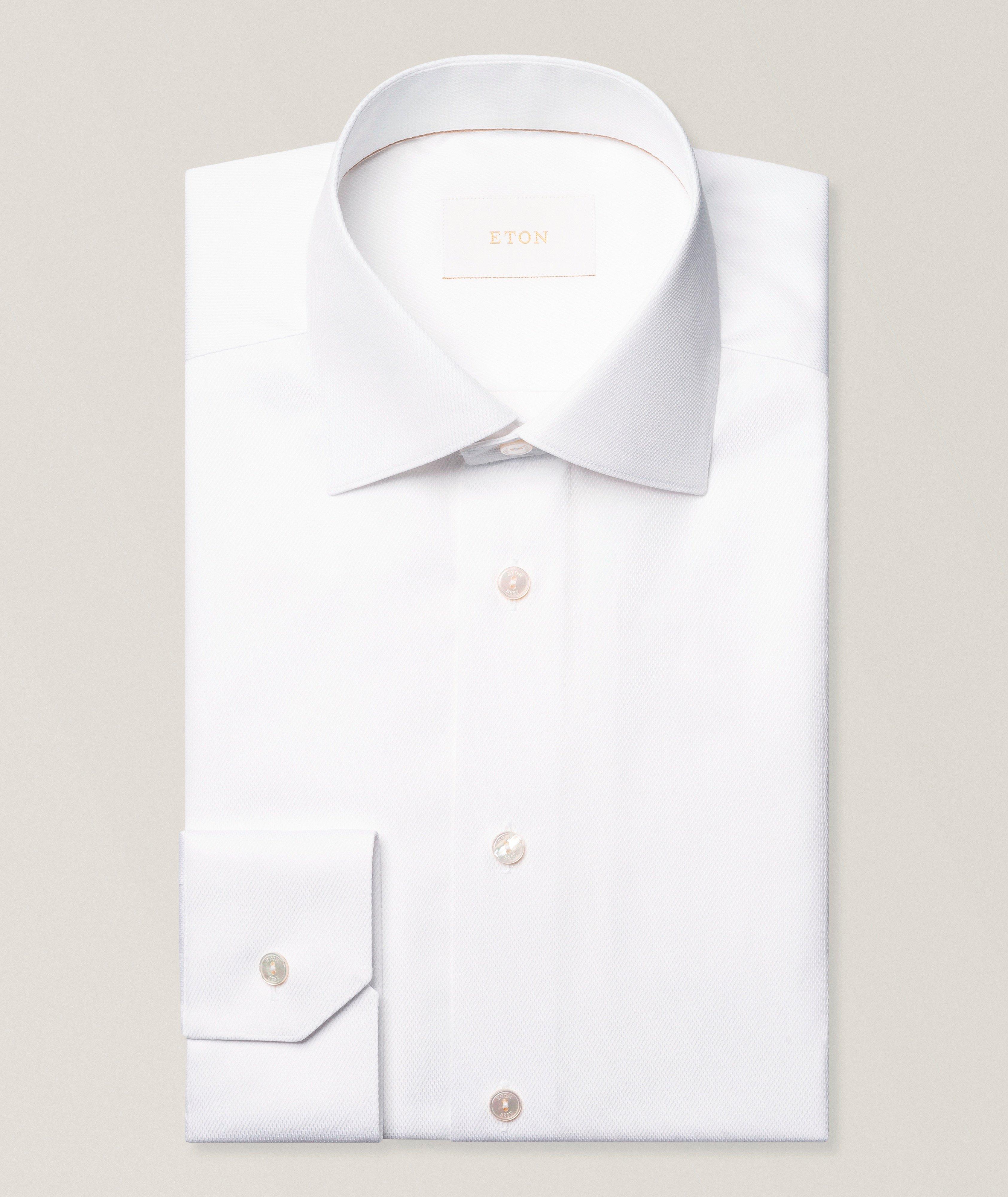 Eton Slim-Fit Semi-Solid Supima Cotton Shirt
