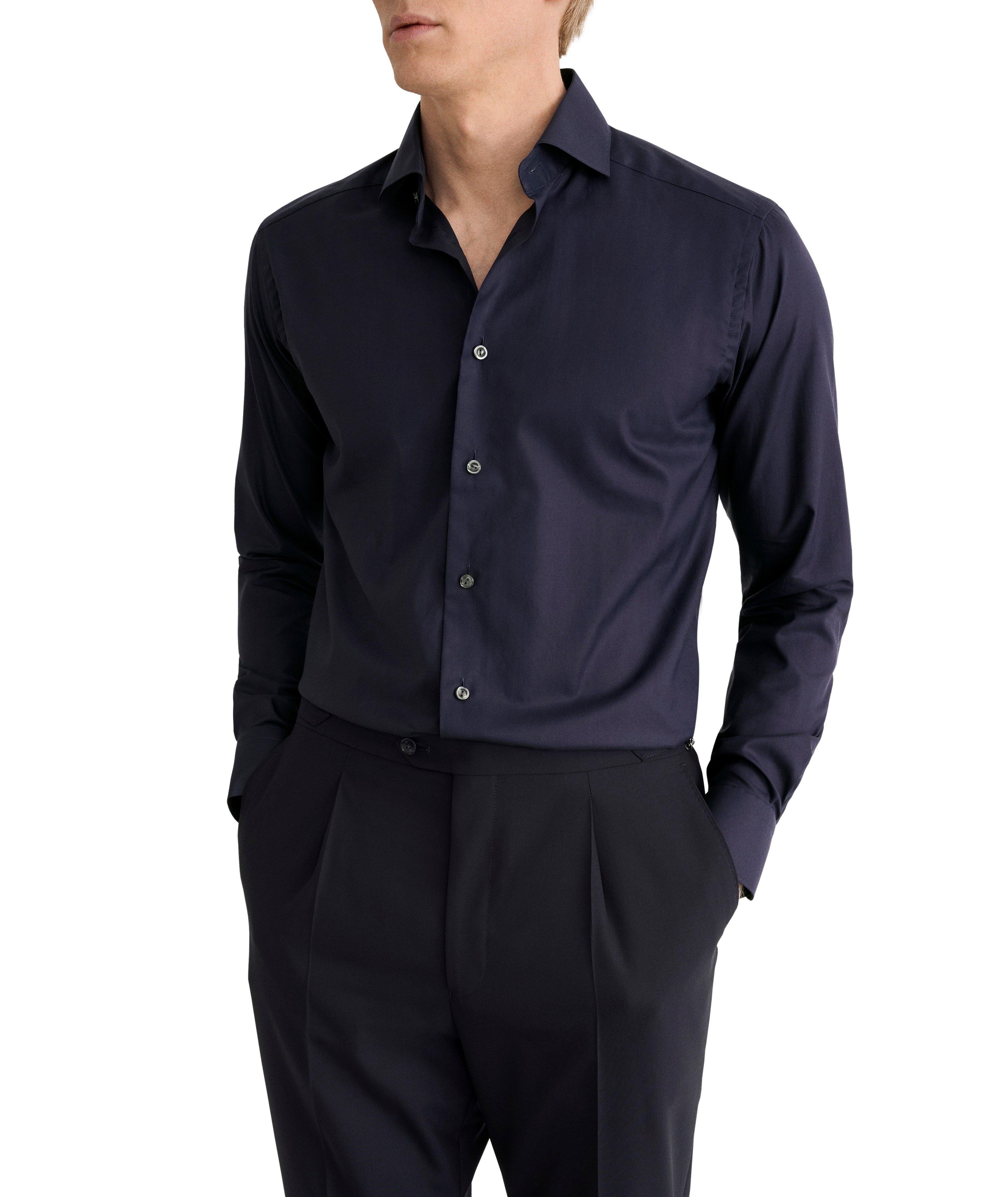 Slim-Fit Solid Signature Flannel Shirt image 2