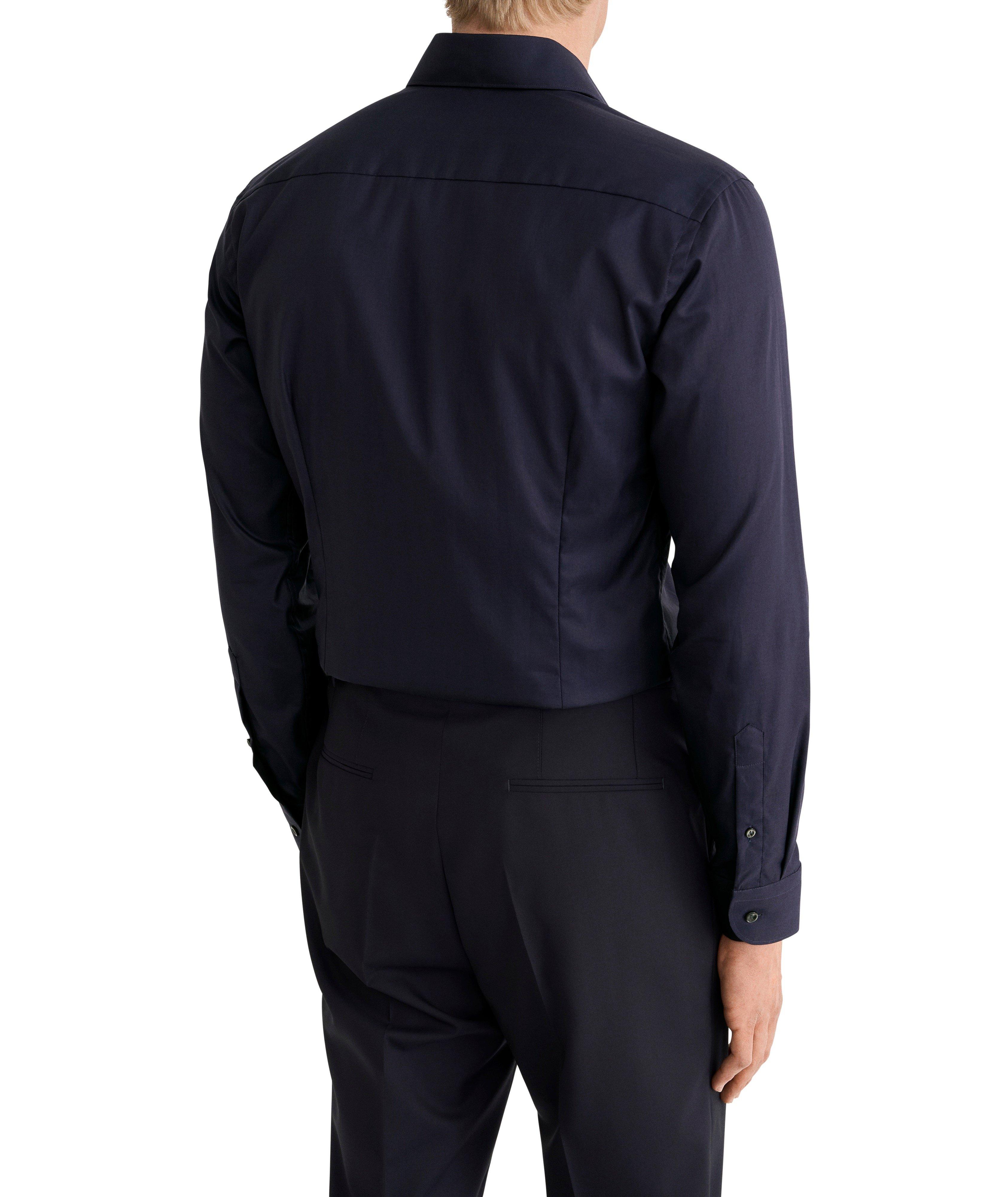 Slim-Fit Solid Signature Flannel Shirt image 3