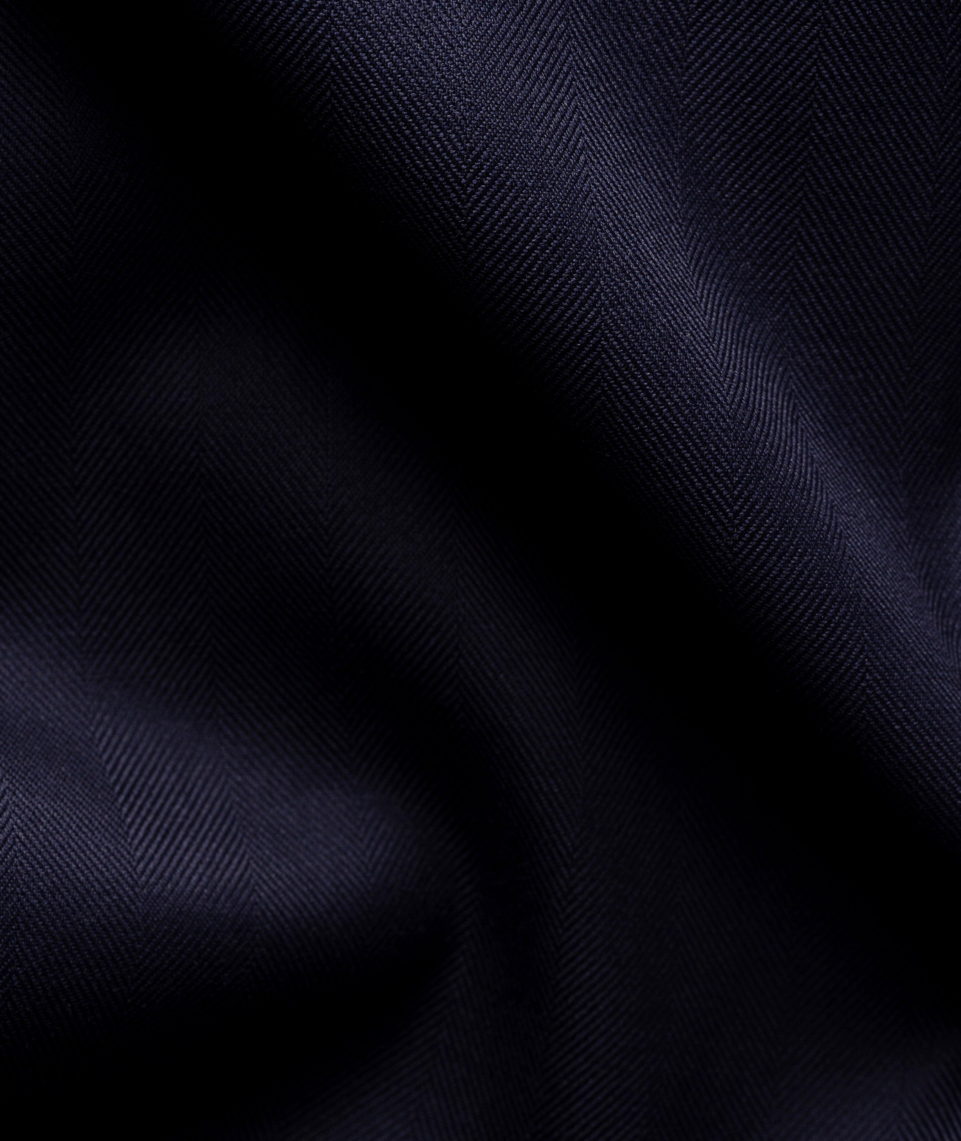 Slim-Fit Solid Signature Flannel Shirt image 7