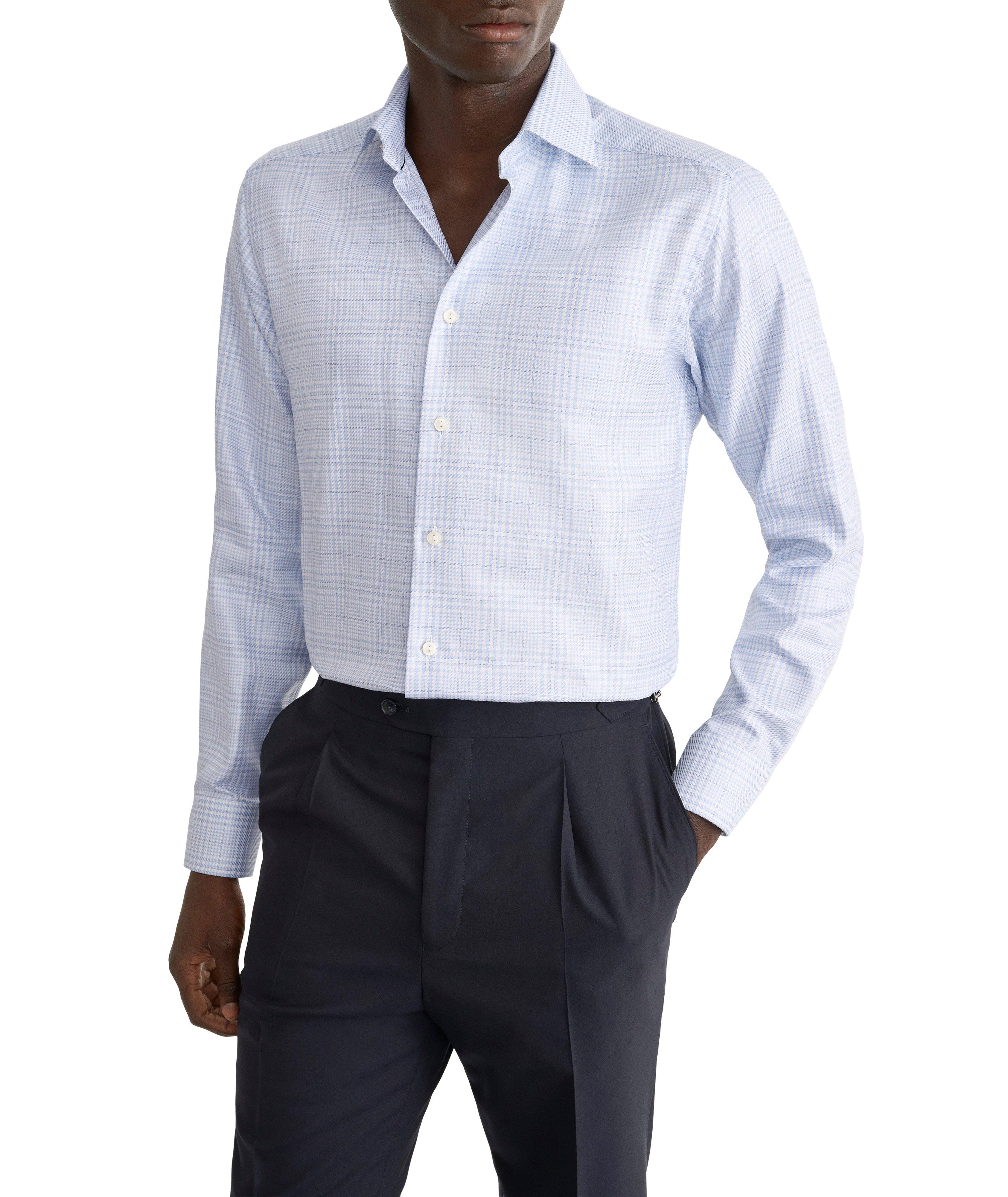 Chemise sergé roi quadrillé gros coupe-contemporaine image 2